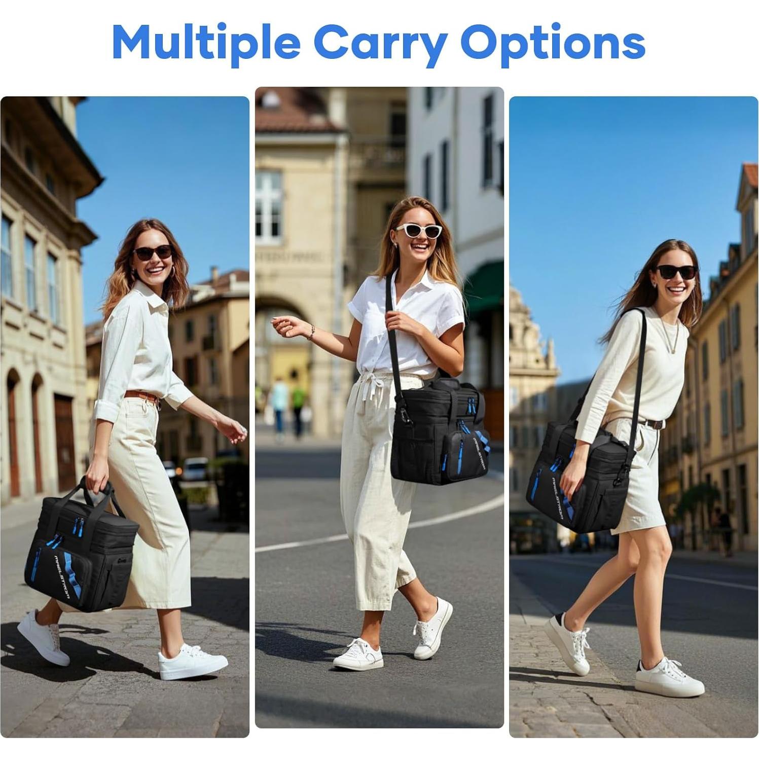 Bolsa de Almuerzo Aislada Maelstrom 20L Negra Doble Capa