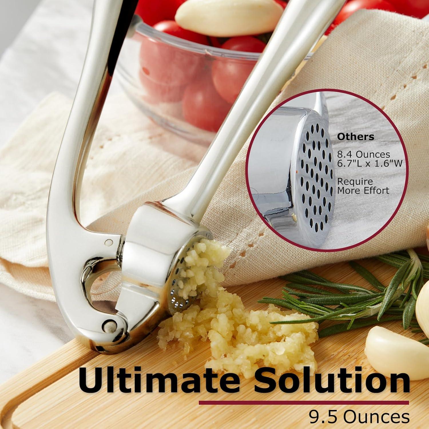 Prensa de Ajo KITESSENSU de Zinc Apta para Lavavajillas