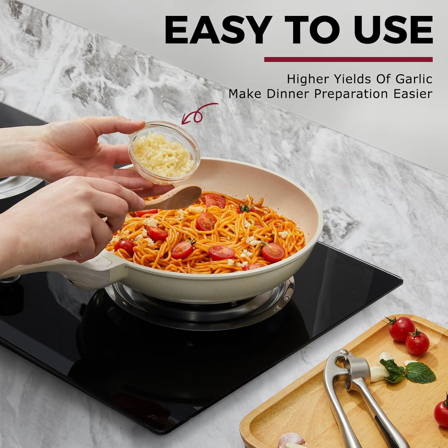 Prensa de Ajo KITESSENSU de Zinc Apta para Lavavajillas