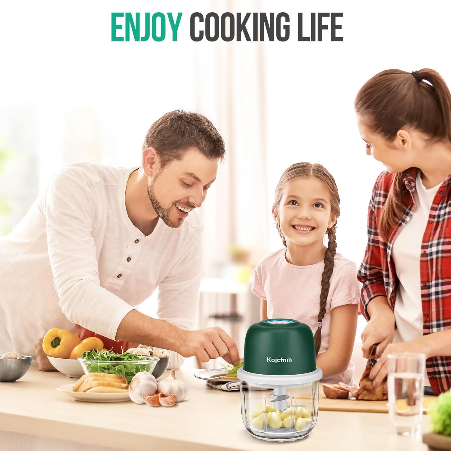 Picador de Alimentos Kojcfnm 350ml Inalámbrico Verde