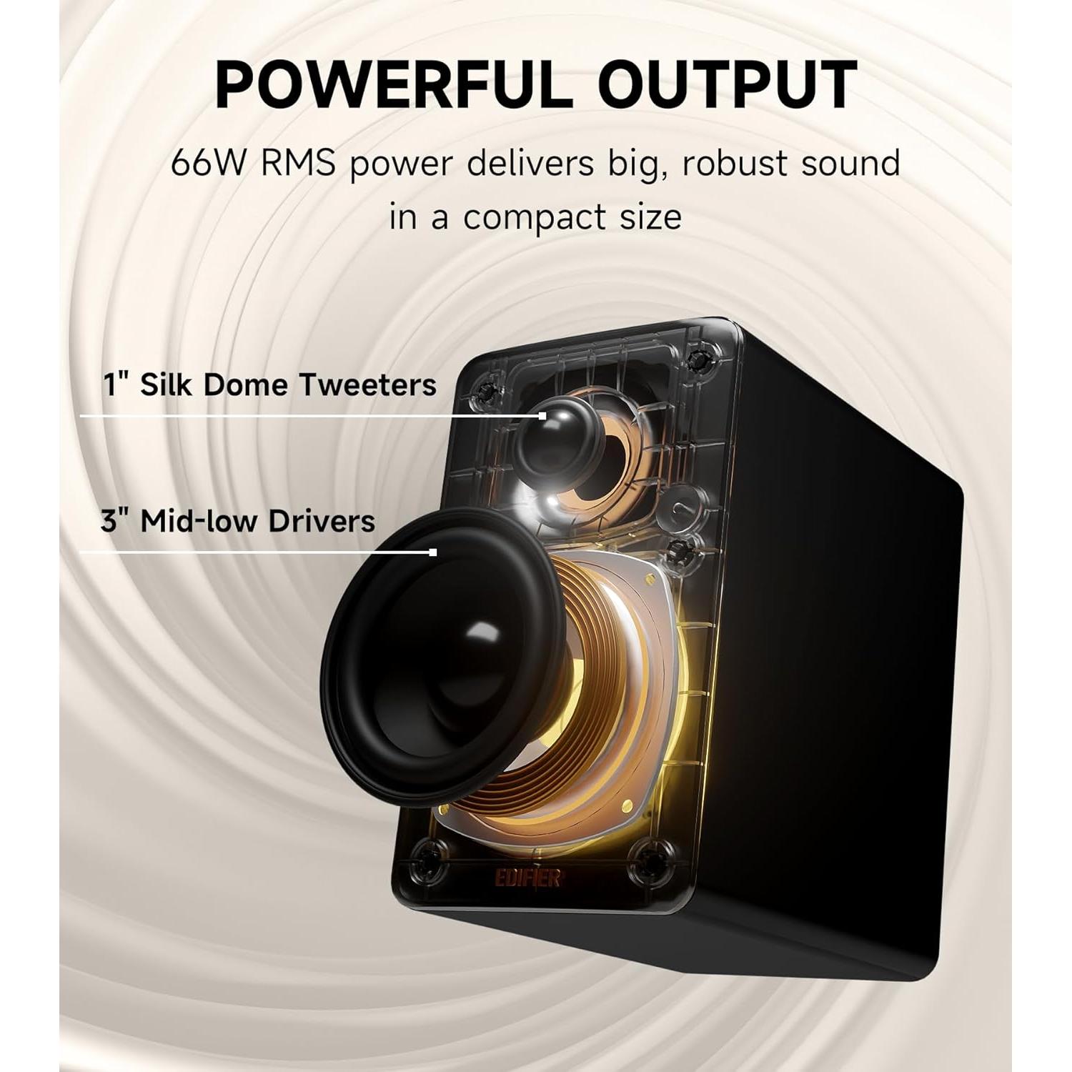 Altavoz Multimedia Edifier M60 Bluetooth 5.3 66W RMS Negro