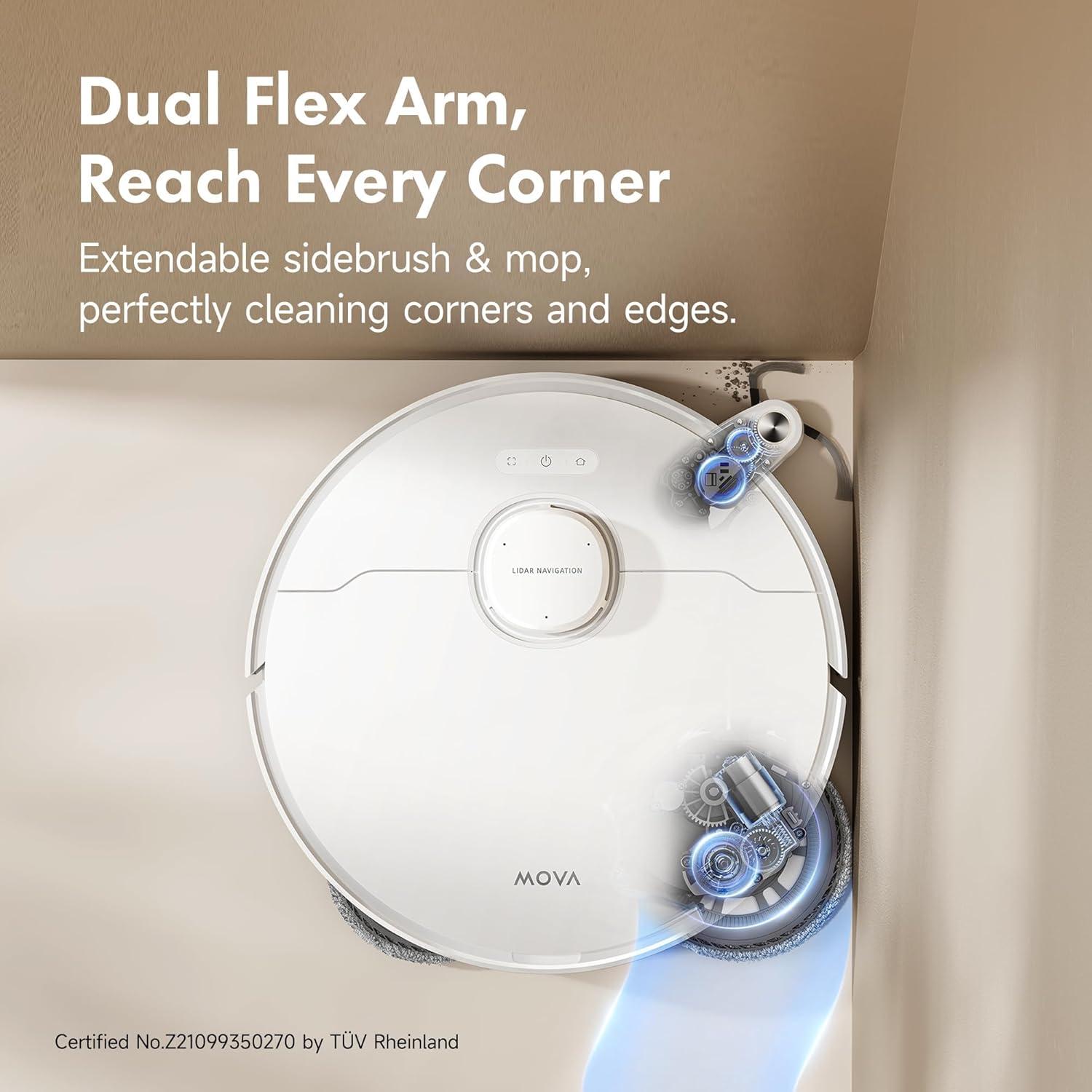 Aspiradora Robot MOVA P10 Pro Ultra 13000Pa Mopa Auto-Limpiante