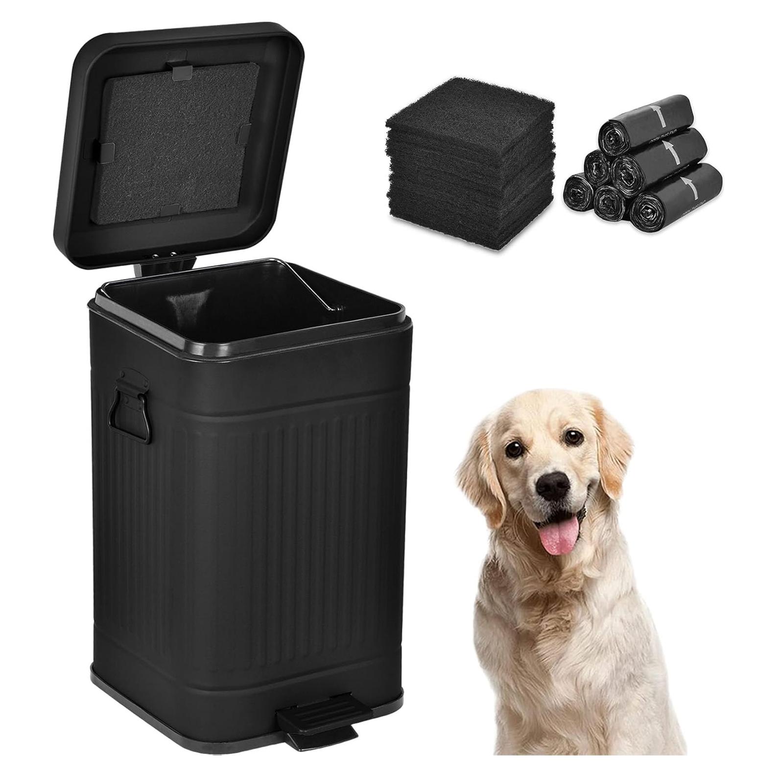 Cubo de Basura para Perros Umtiti 12L con Filtro y Bolsas