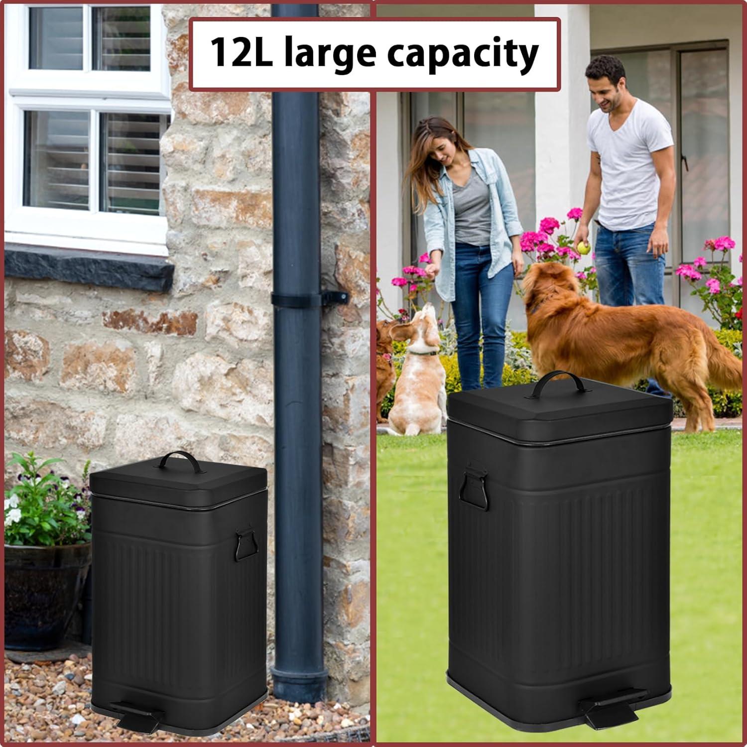 Cubo de Basura para Perros Umtiti 12L con Filtro y Bolsas