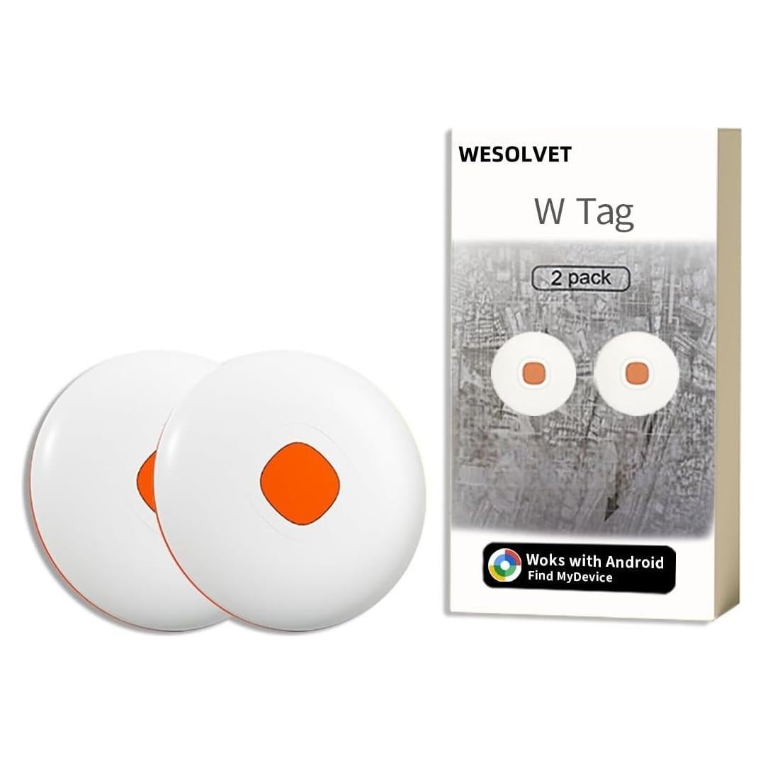 Localizador Bluetooth Wesolvet Mini Air Tags 2 Pack Impermeable