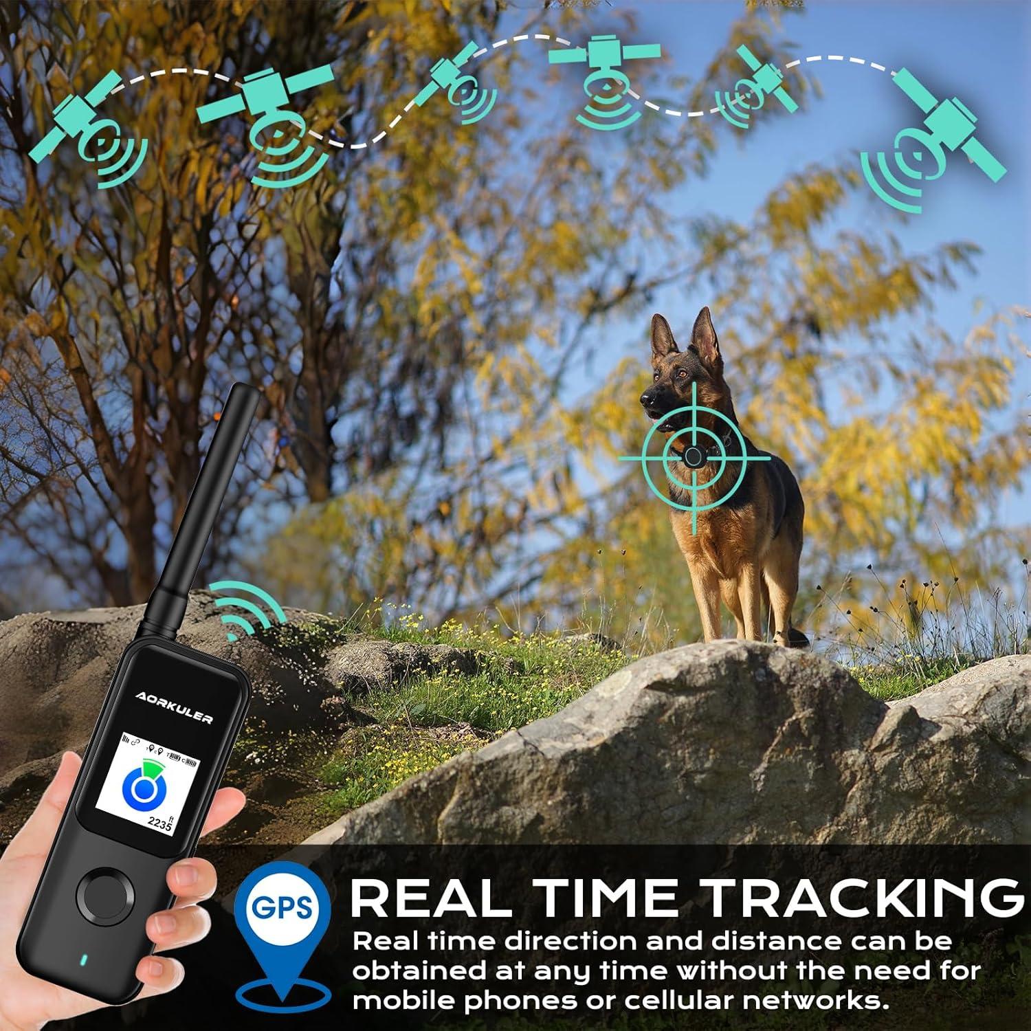 Rastreador GPS para perros Aorkuler 2024, IP67, 5.6 km