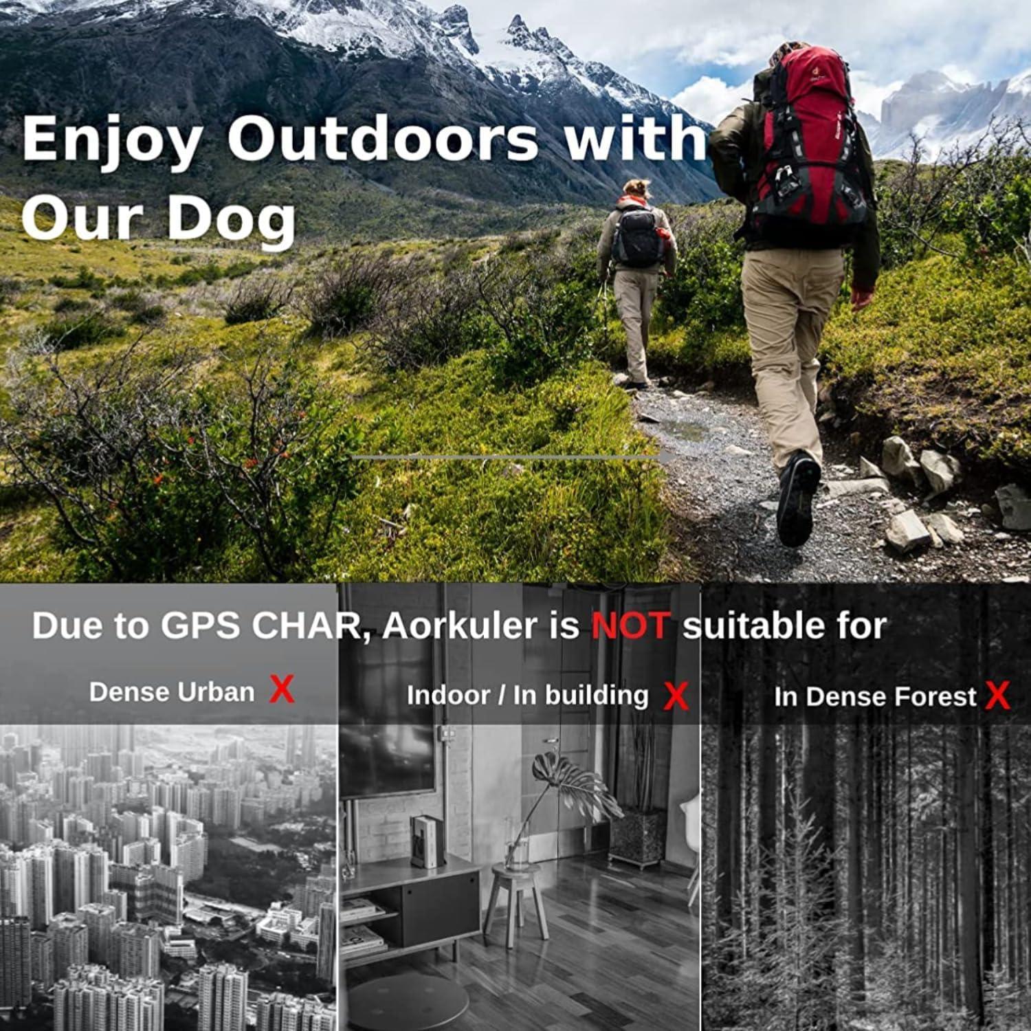 Rastreador GPS para perros Aorkuler 2024, IP67, 5.6 km