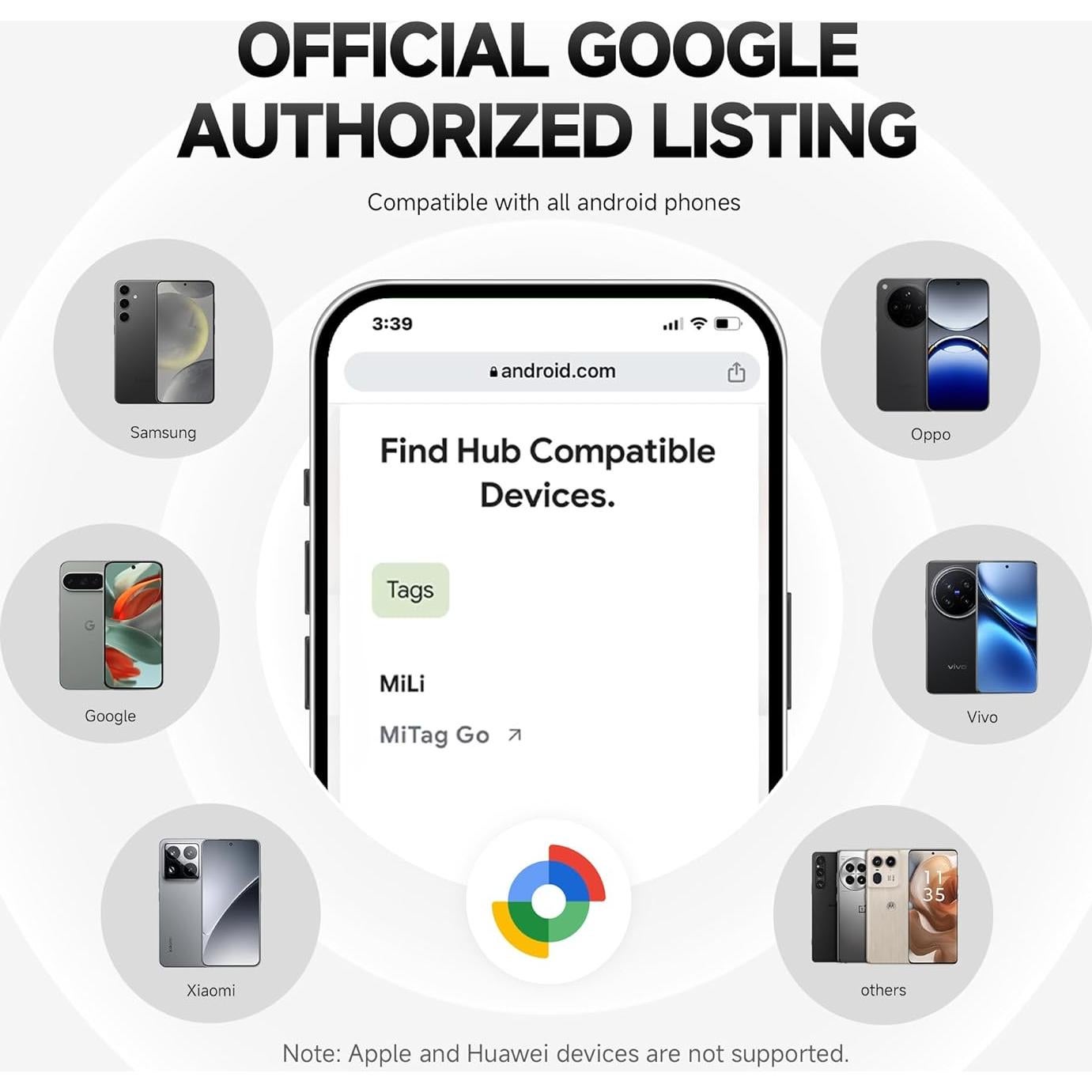 Rastreador Bluetooth MiLi MiTag para Android - Localizador de Llaves