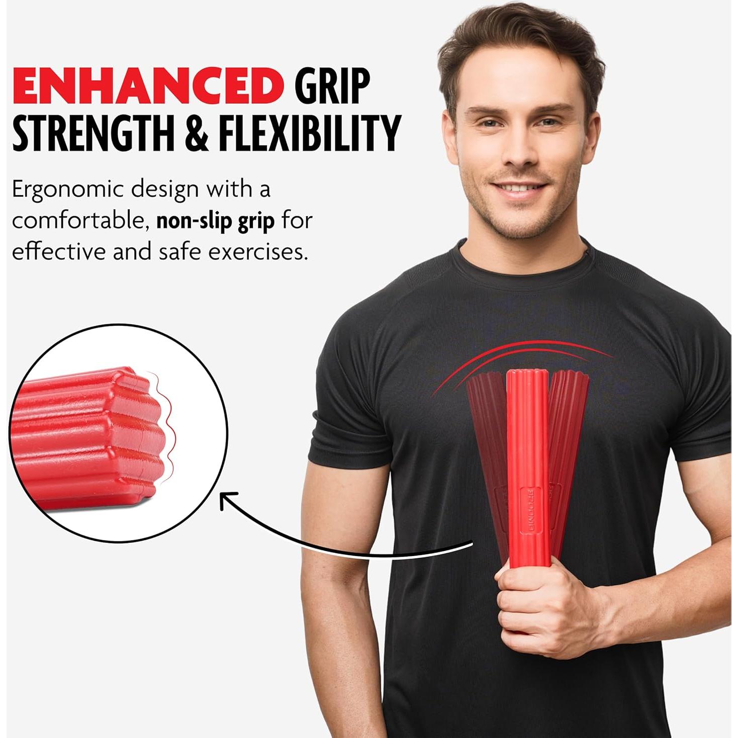 Barra de Resistencia DMoose Fitness para Terapia Física - 4 Niveles