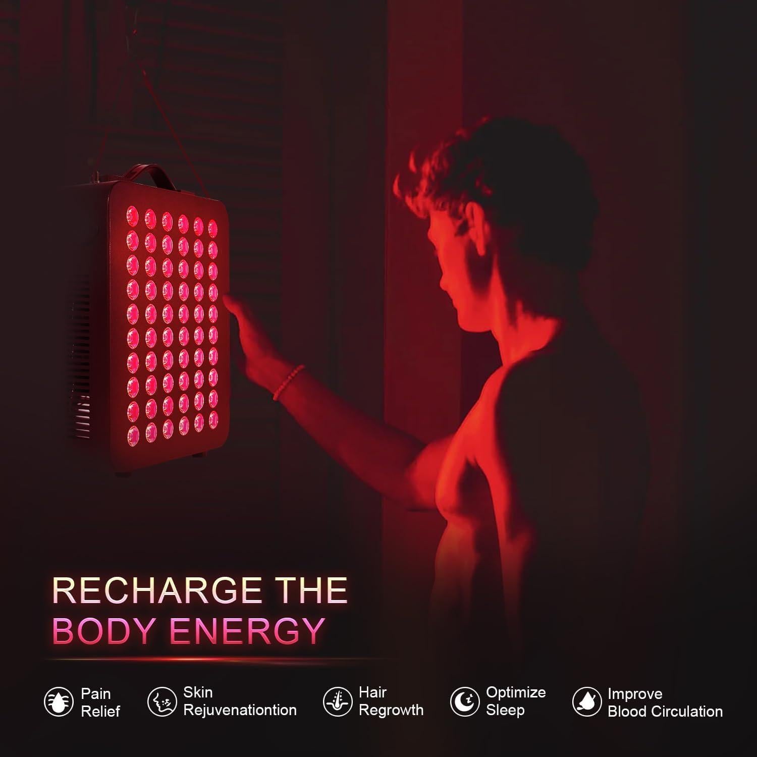 Panel de Terapia de Luz Infrarroja DMMBMFC 300W 660nm 850nm