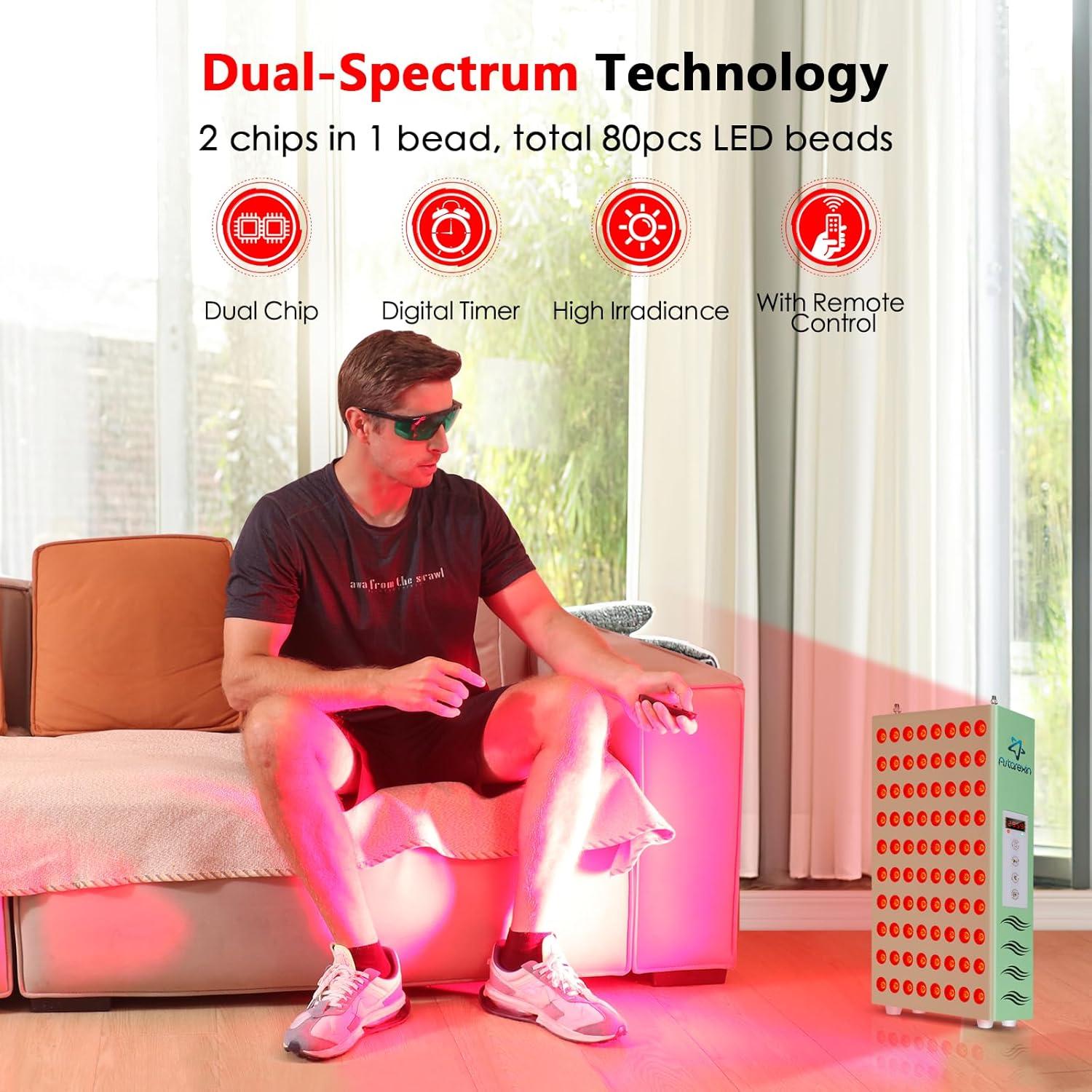 Terapia de Luz Roja Astarexin 400W 80 LEDs 660nm/850nm