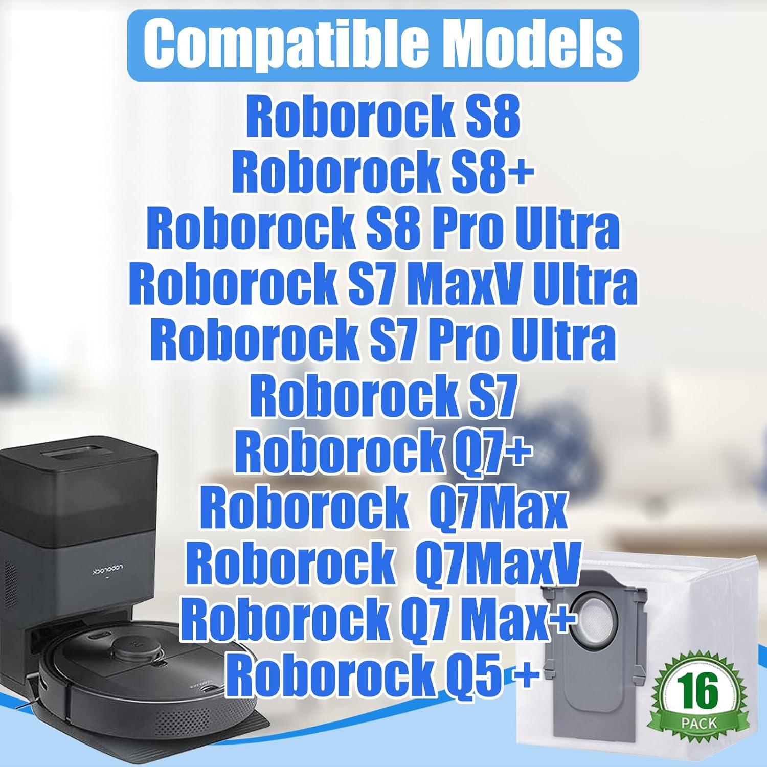 24 Bolsas Desechables Roborock Q5 Q7 2.5L Eifrthe