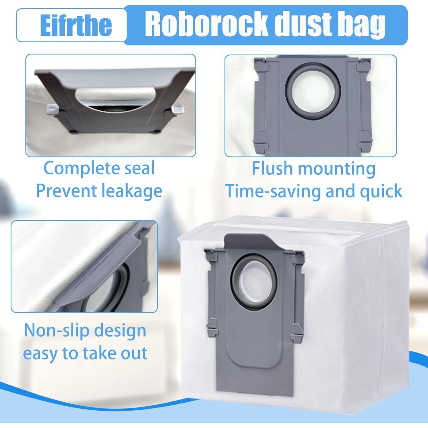 24 Bolsas Desechables Roborock Q5 Q7 2.5L Eifrthe