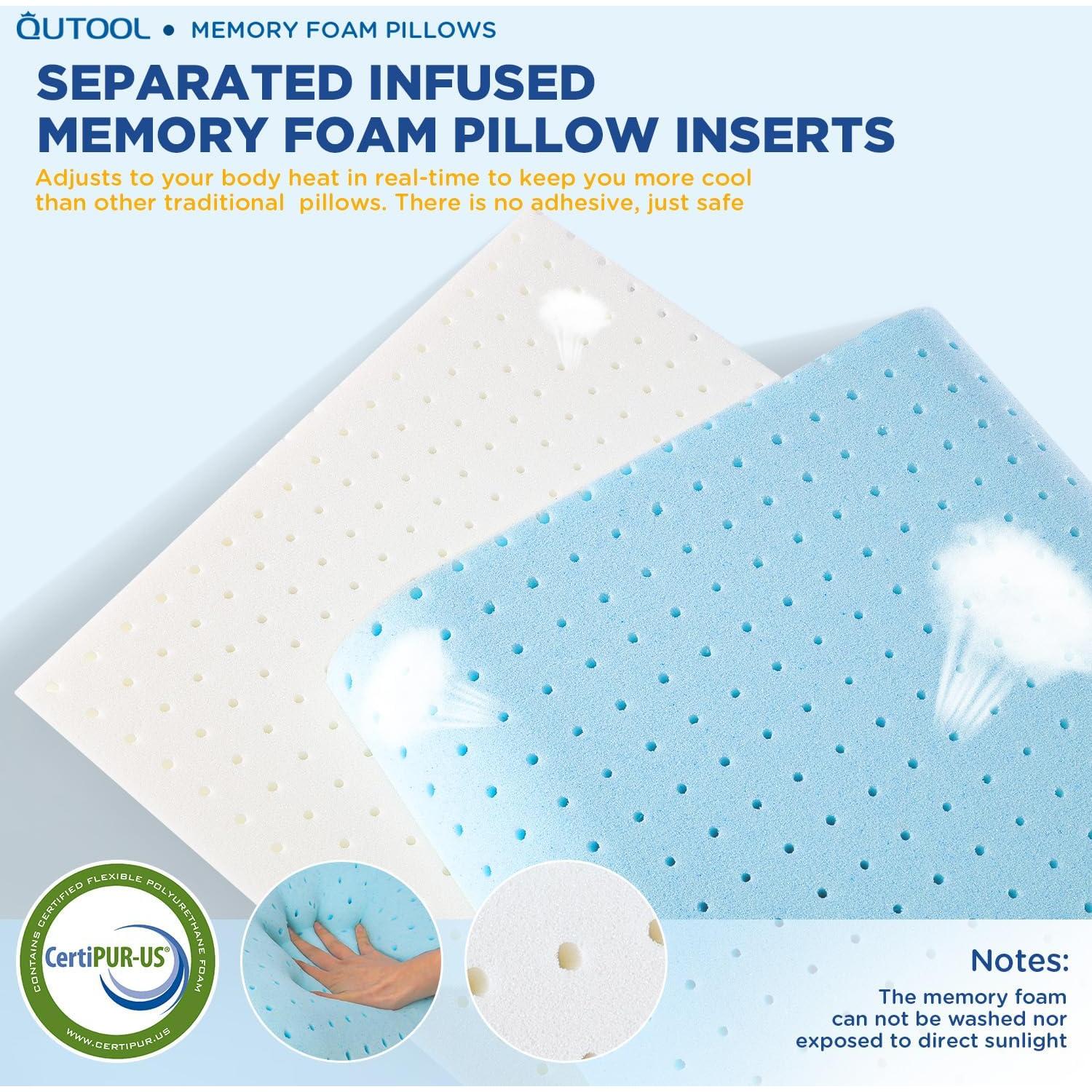 Almohada Ergonómica QUTOOL de Espuma Viscoelástica Queen