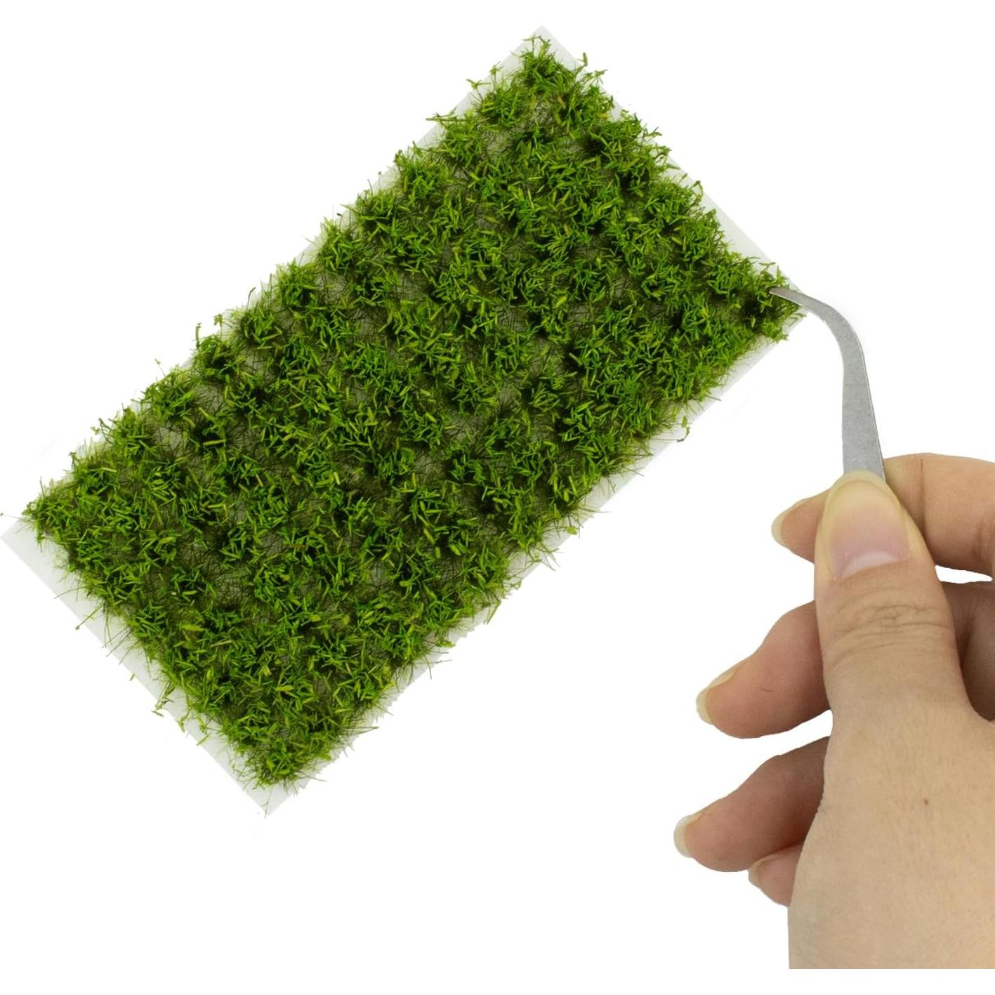 Tufts de Hierba Estática Warmtree 104 Piezas Verde Oscuro