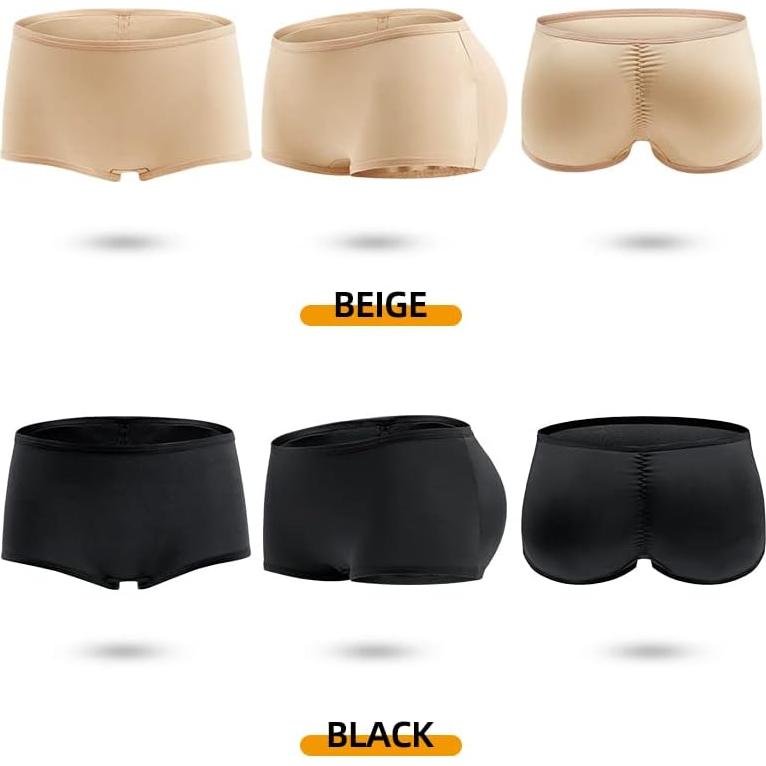 Pantalones Cortos Moldeadores WEICHENS con Almohadillas Beige