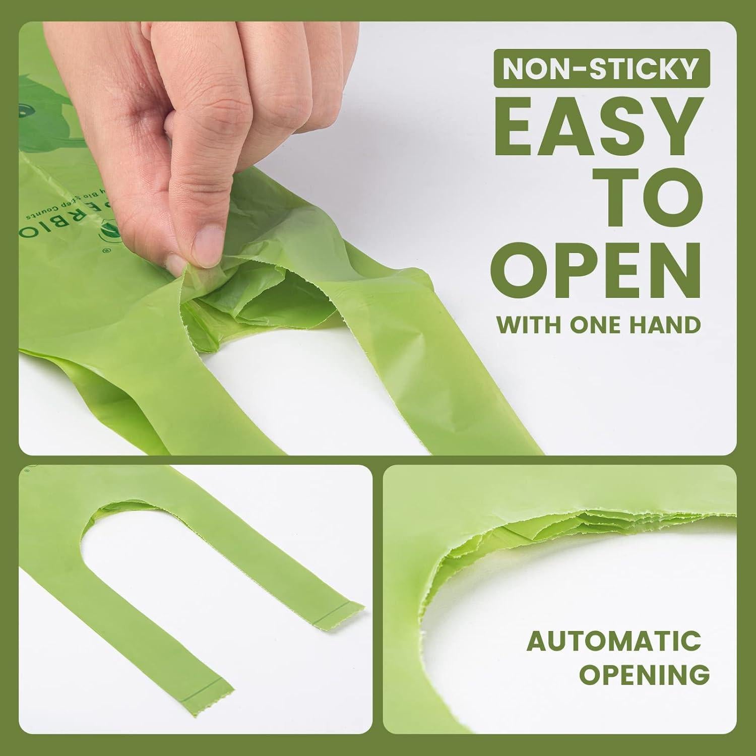 Bolsas para Excremento de Perro SUPERBIO 180 Bolsas Compostables