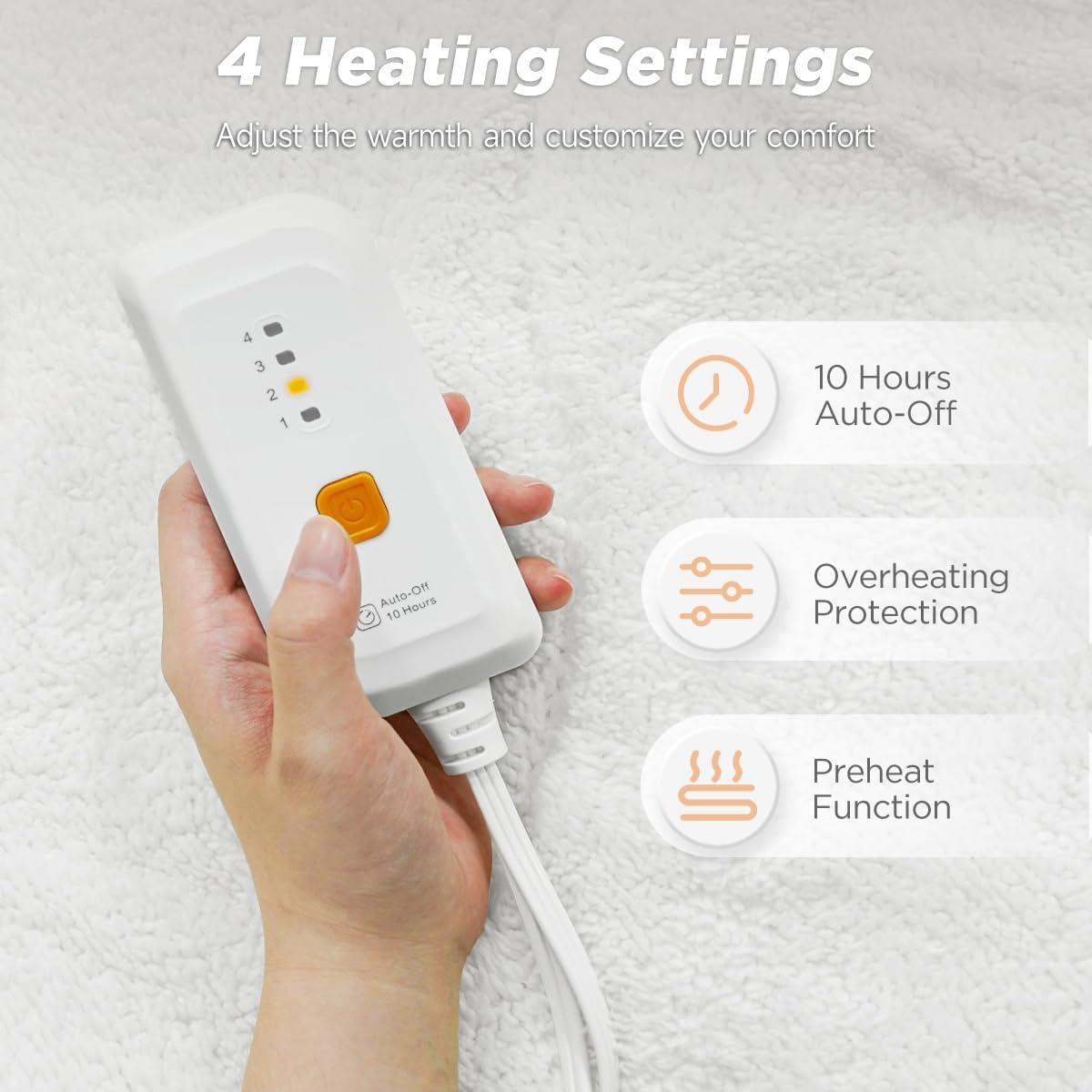 Almohadilla Térmica Templewet Mini Twin 79x140 cm 4 Calores