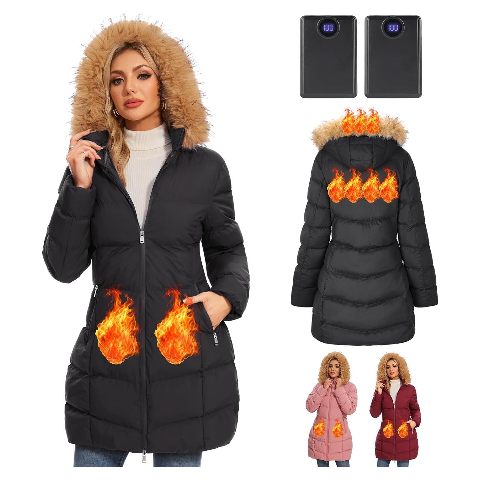 Chaqueta calefaccionada mujer Shenzhen K112 12000mAh 4 niveles