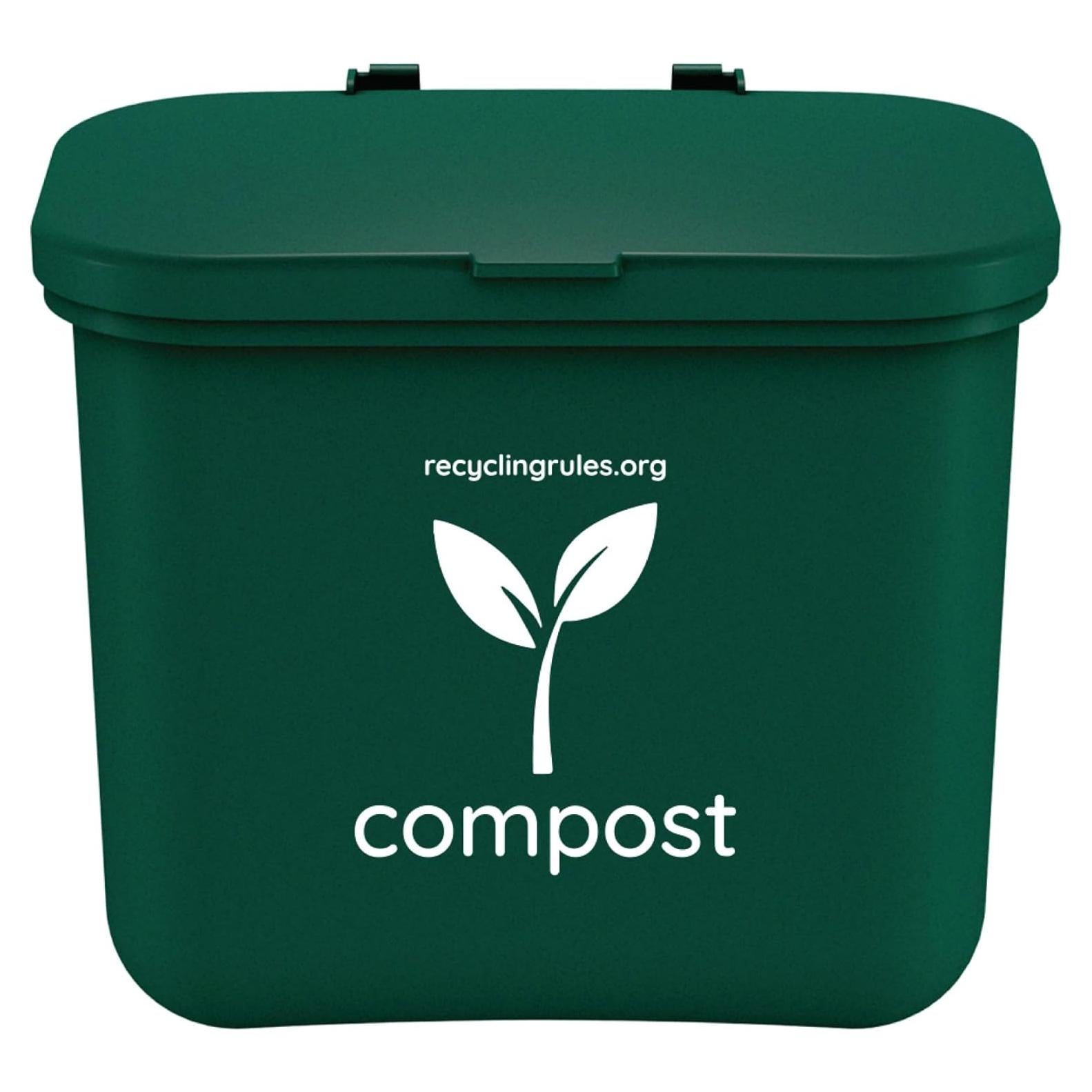 Contenedor de Compostaje Verde Recycling Rules 2.84L