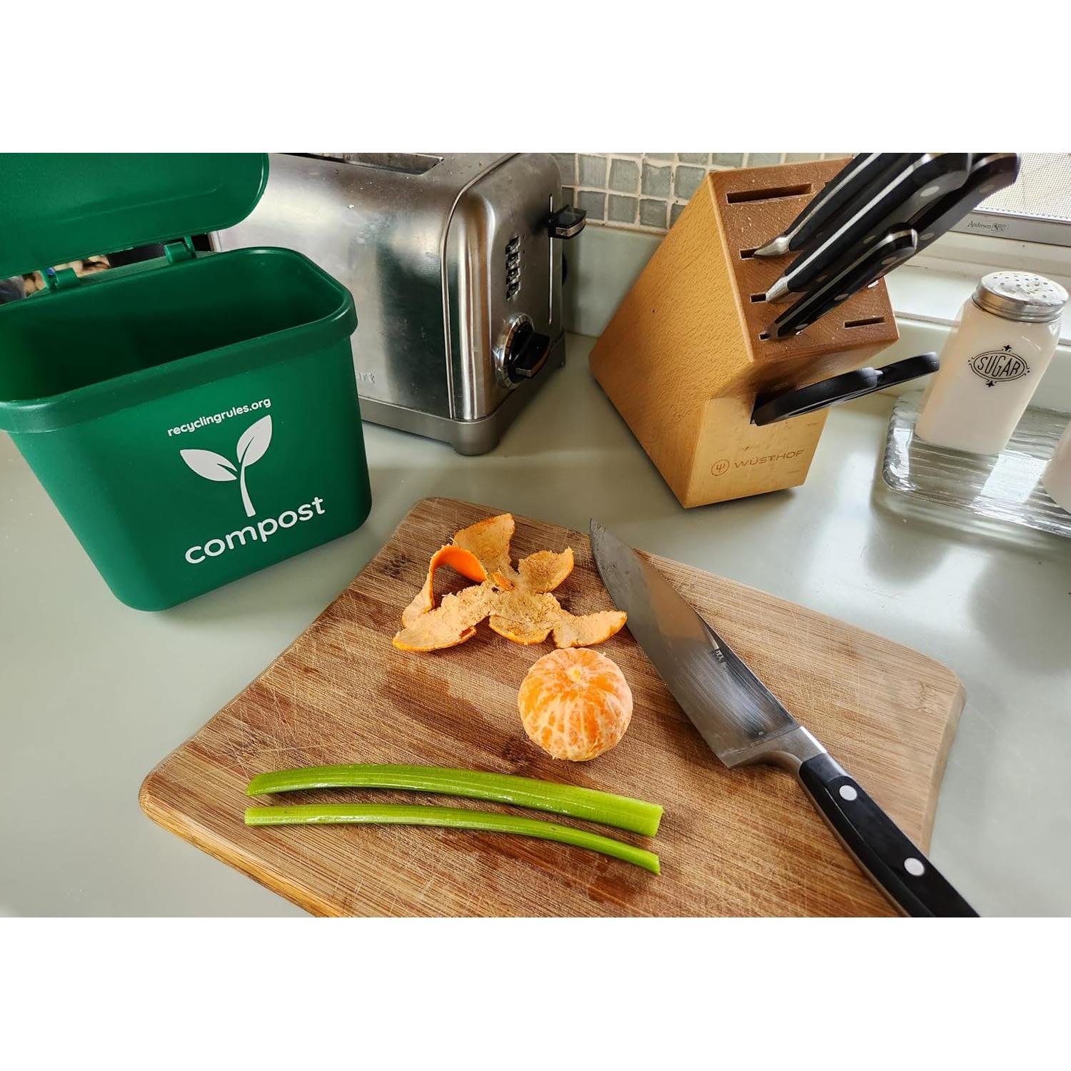 Contenedor de Compostaje Verde Recycling Rules 2.84L