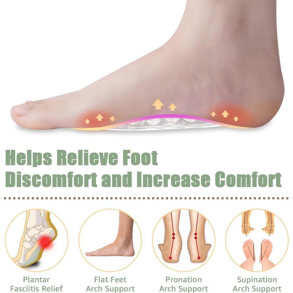 Inserts de Soporte Arqueado Skyfoot para Pies Planos - 3 Pares Beige