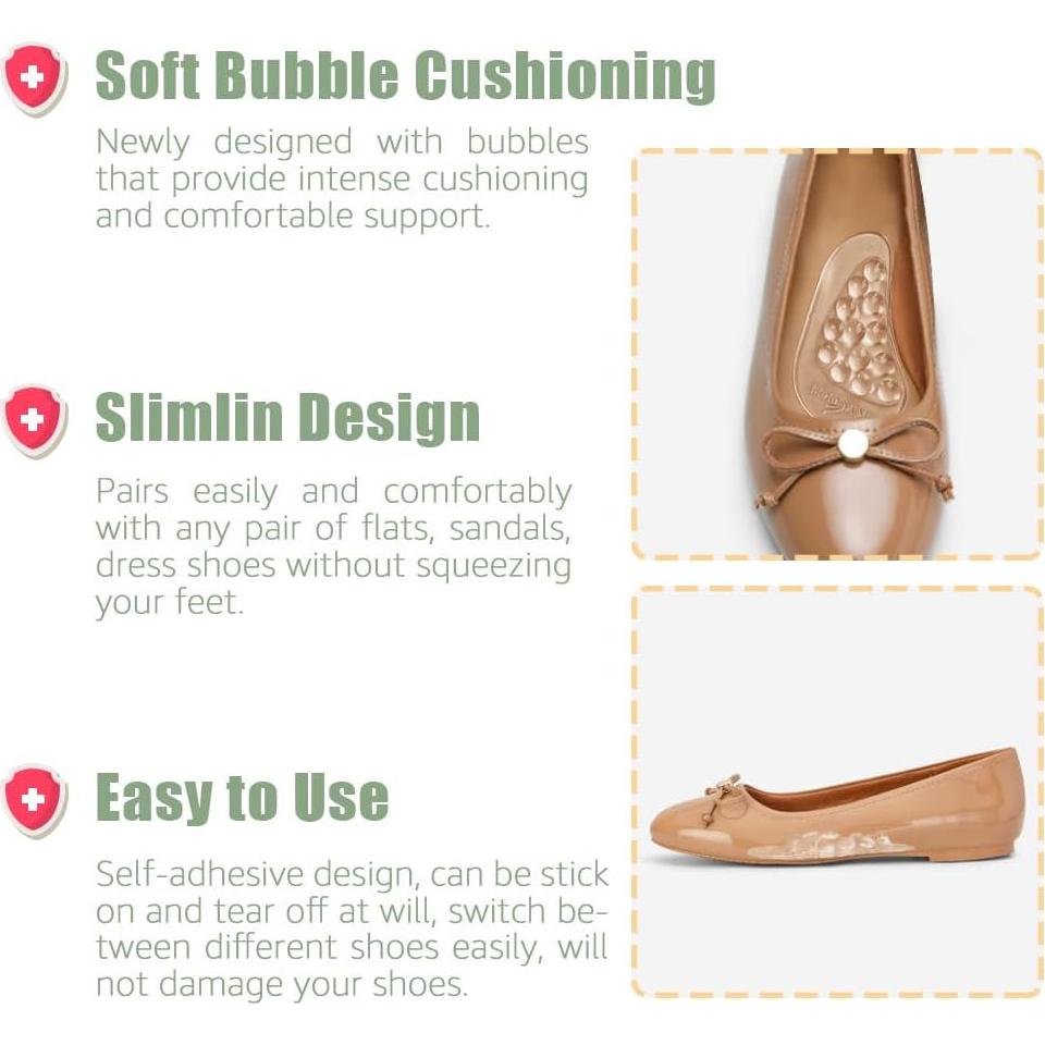 Inserts de Soporte Arqueado Skyfoot para Pies Planos - 3 Pares Beige