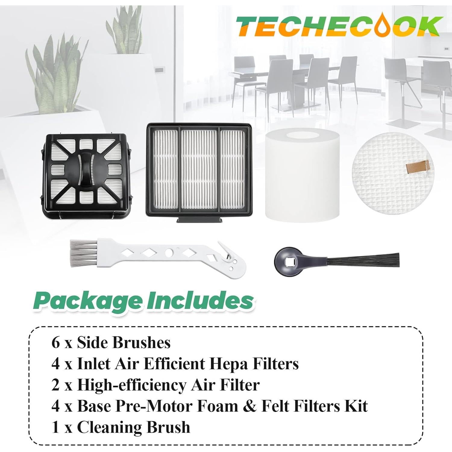 Accesorios de Repuesto Techecook para Aspiradora Shark IQ R101AE