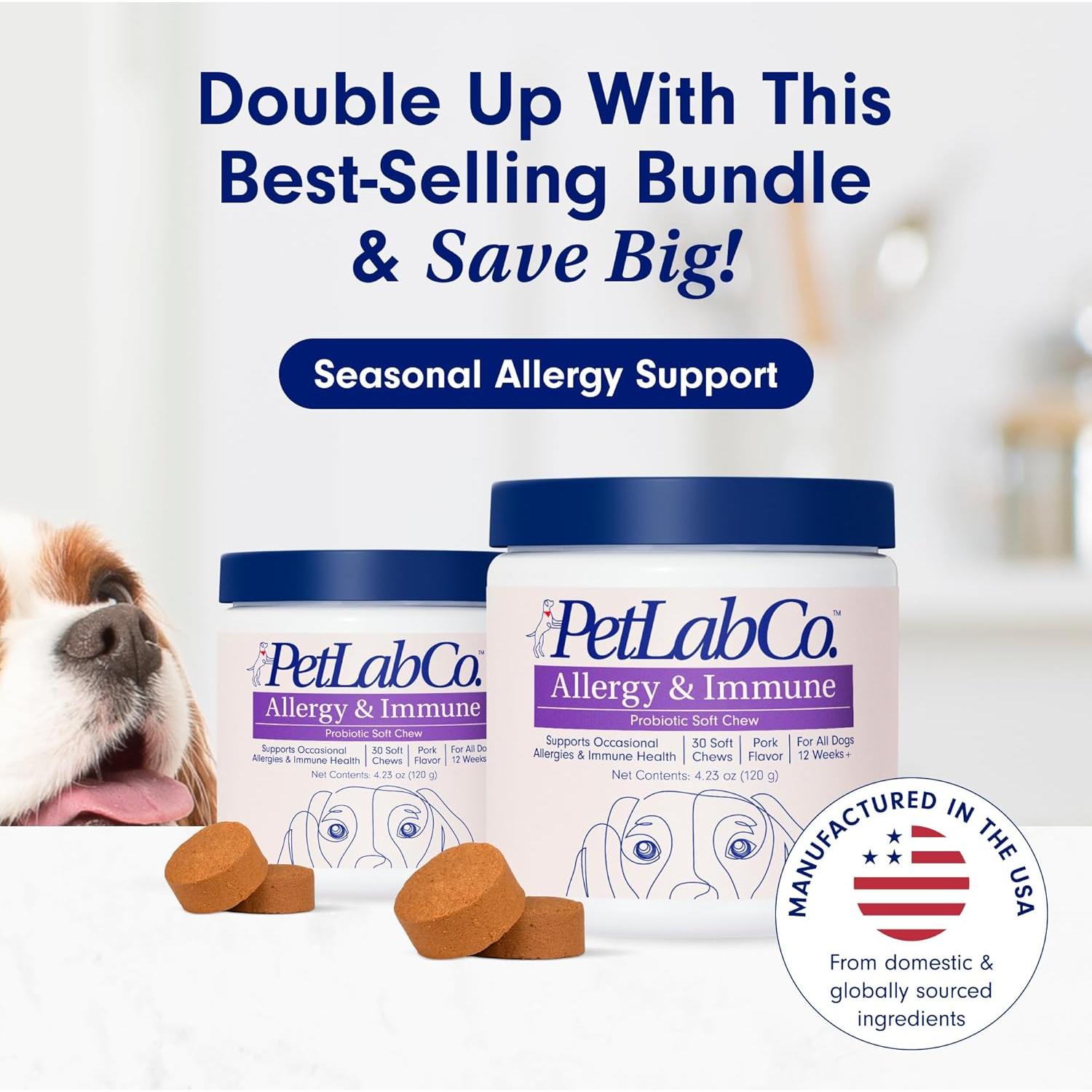 Probioticos para Perros PetLab Co. - 30 Masticables Sabor Cerdo