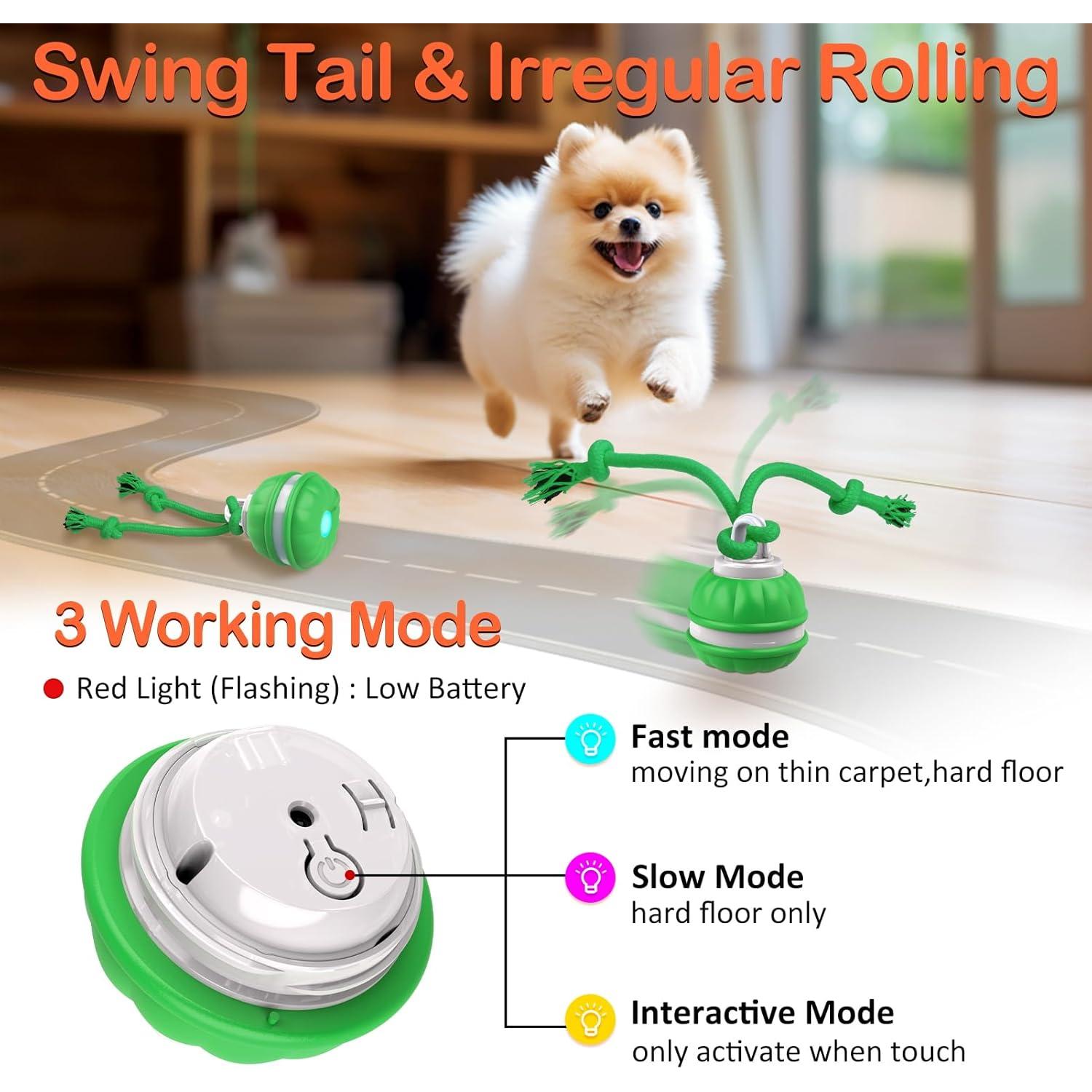 Bola Interactiva para Perros Salodal P38 Verde Recargable