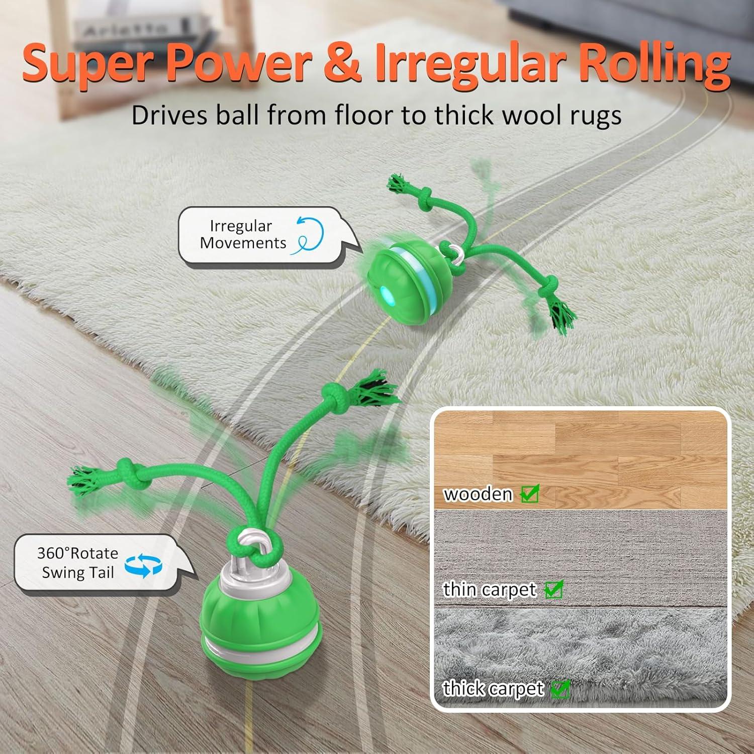 Bola Interactiva para Perros Salodal P38 Verde Recargable