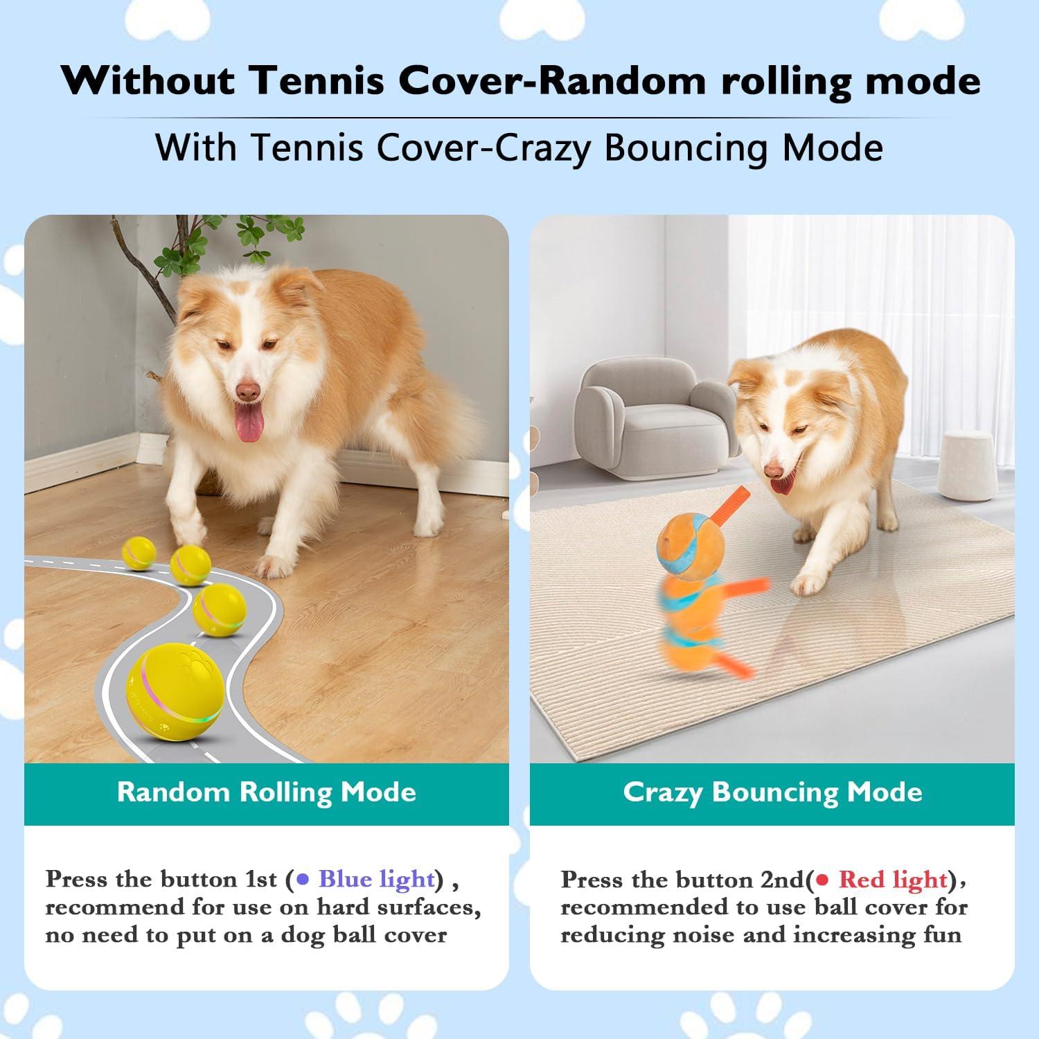 Pelota Interactiva para Perros BARHOMO - Juguete Automático Recargable