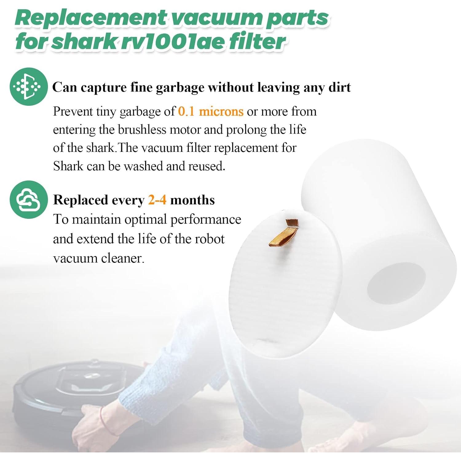 Paquete de 4 Filtros de Espuma para Aspiradora Shark Techecook