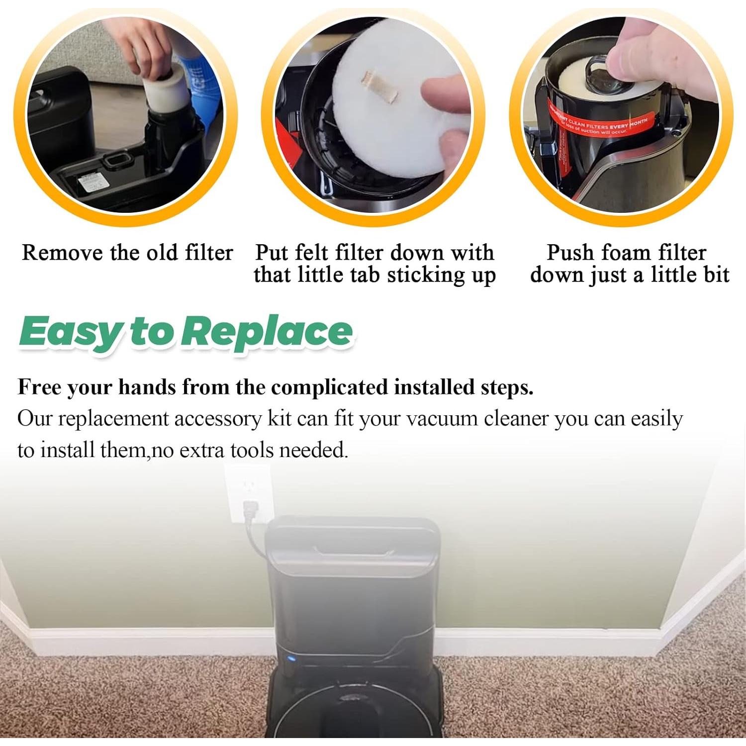 Paquete de 4 Filtros de Espuma para Aspiradora Shark Techecook