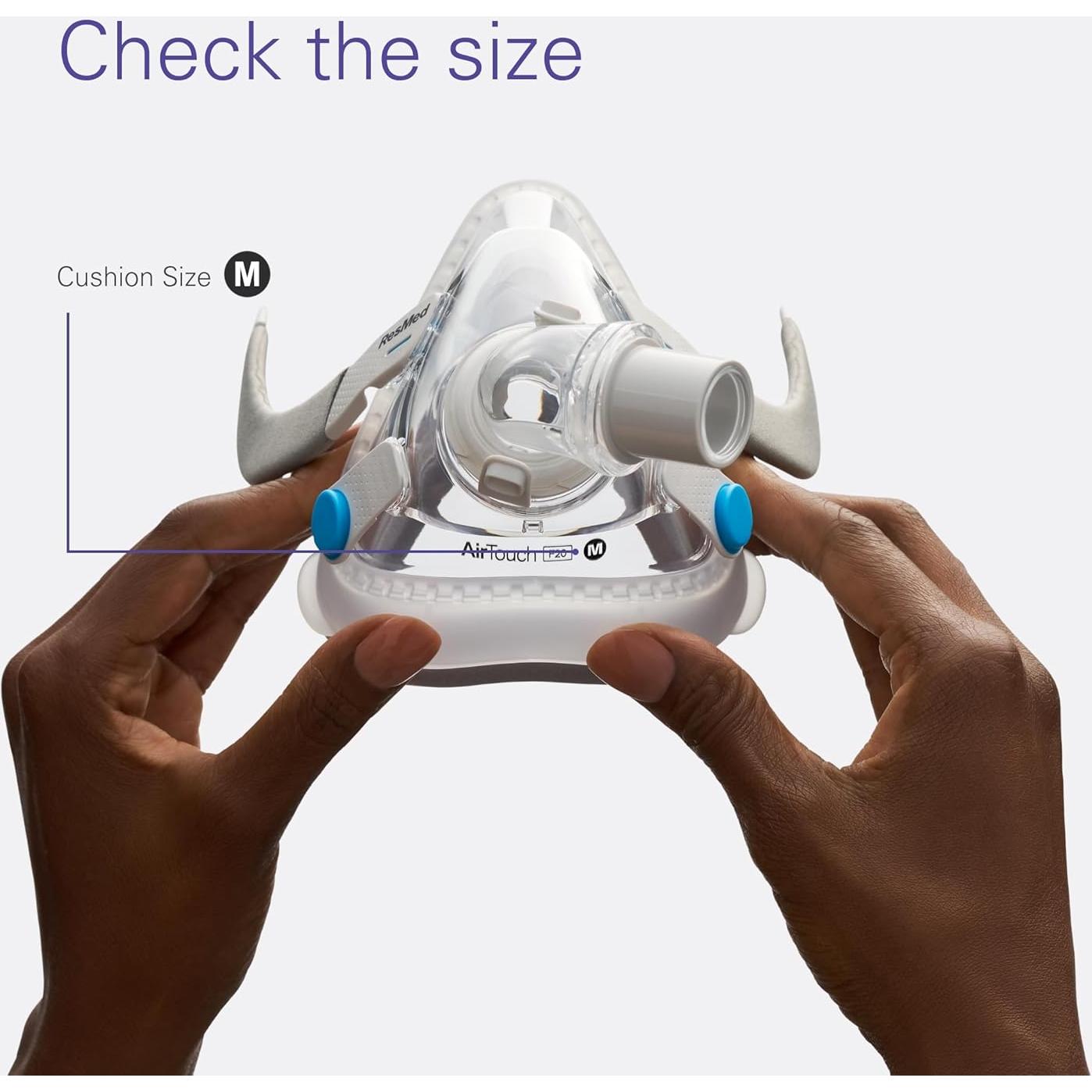 Sistema de Marco CPAP ResMed AirTouch F20 - Máscara Completa Mediana