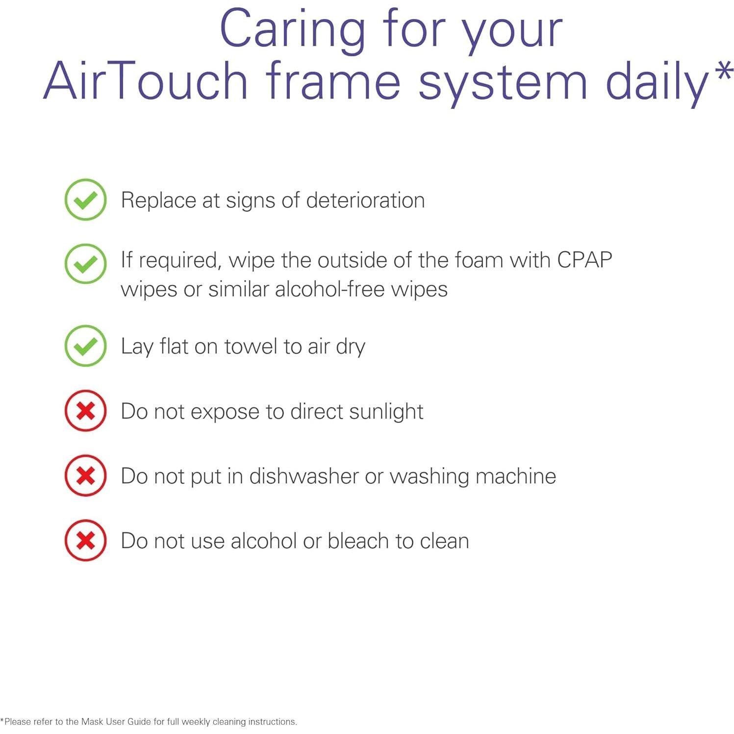 Sistema de Marco CPAP ResMed AirTouch F20 - Máscara Completa Mediana