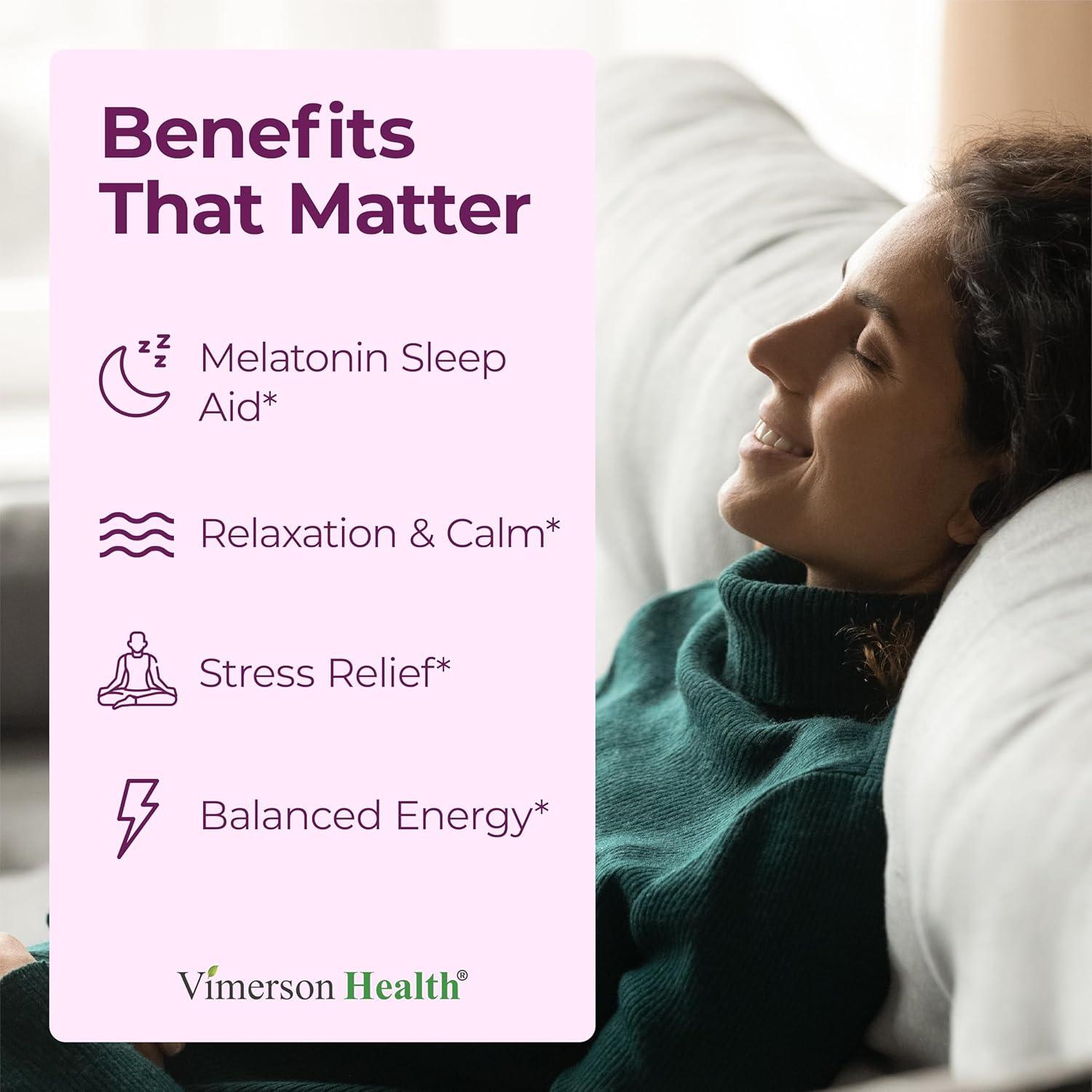 Suplemento de Melatonina 3mg con Valeriana y Cúrcuma - 60 Cápsulas