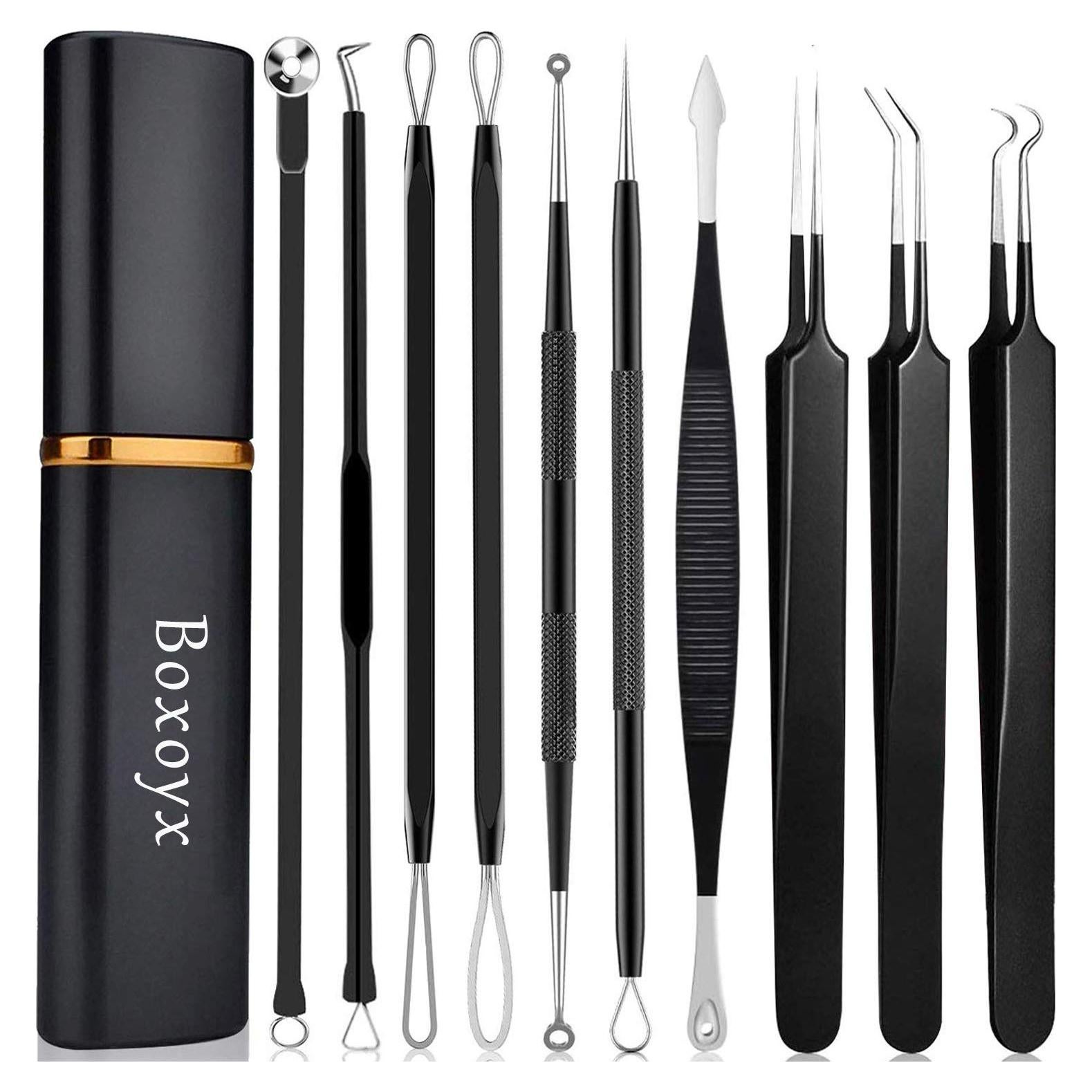 Kit de Herramientas para Espinillas Boxoyx 10 Piezas Acero Inoxidable