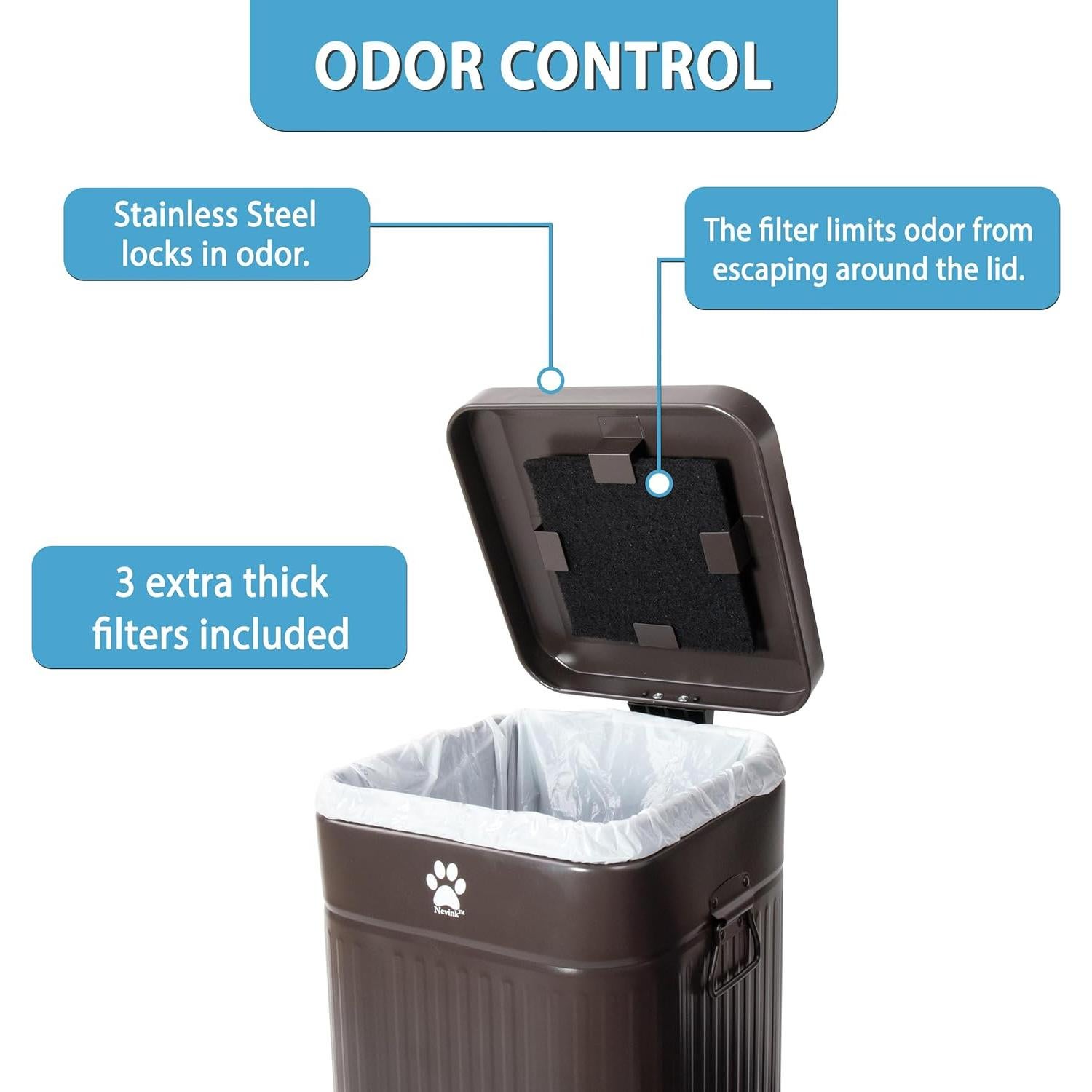 Cubículo de Basura Nevink 12L para Excremento de Perro