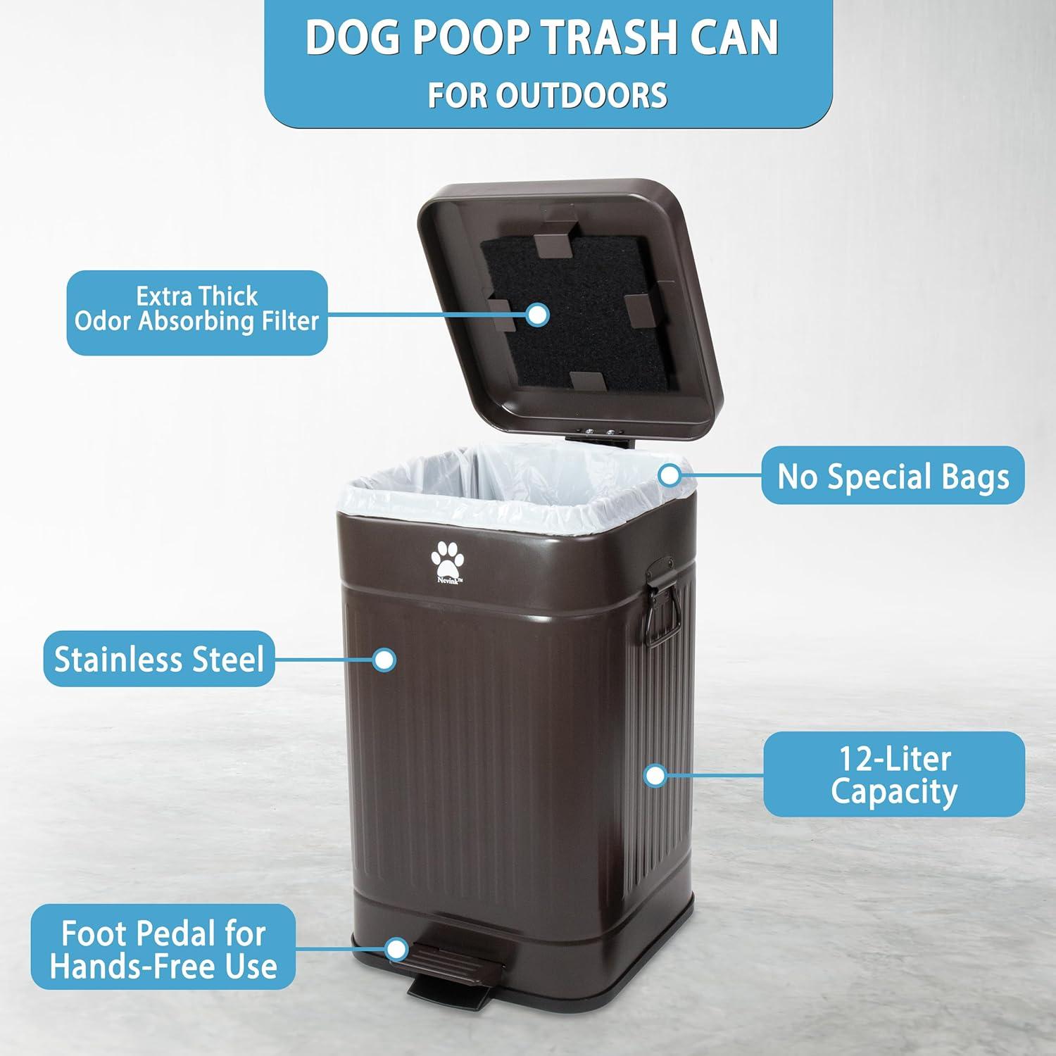 Cubículo de Basura Nevink 12L para Excremento de Perro