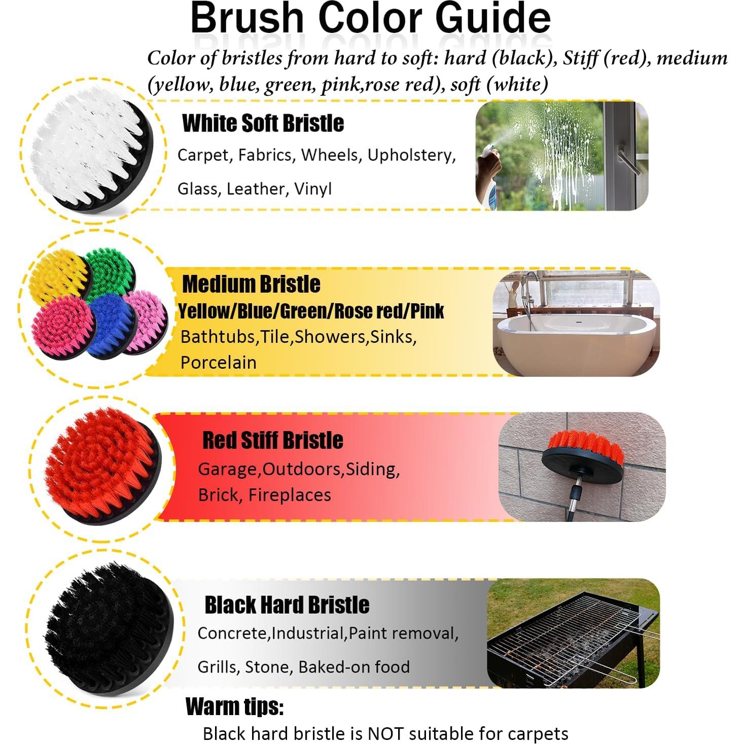 Juego de Accesorios de Cepillo de Taladro Tialero 7 Piezas