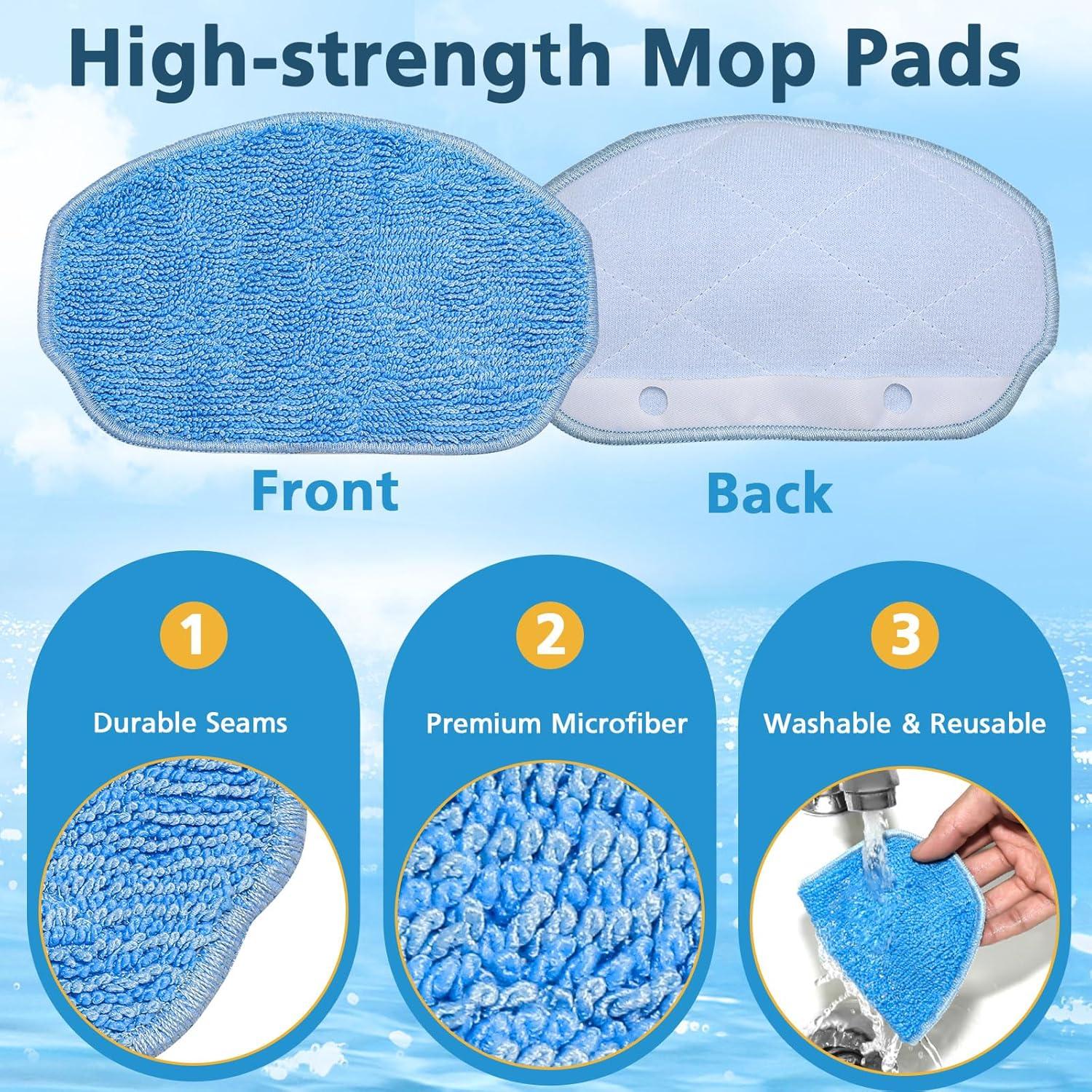 Kits de Repuesto Lacvik para Aspiradora Robot BR150/BR151 - 6 Filtros HEPA, 5 Paños de Mopa, 10 Cepillos Laterales