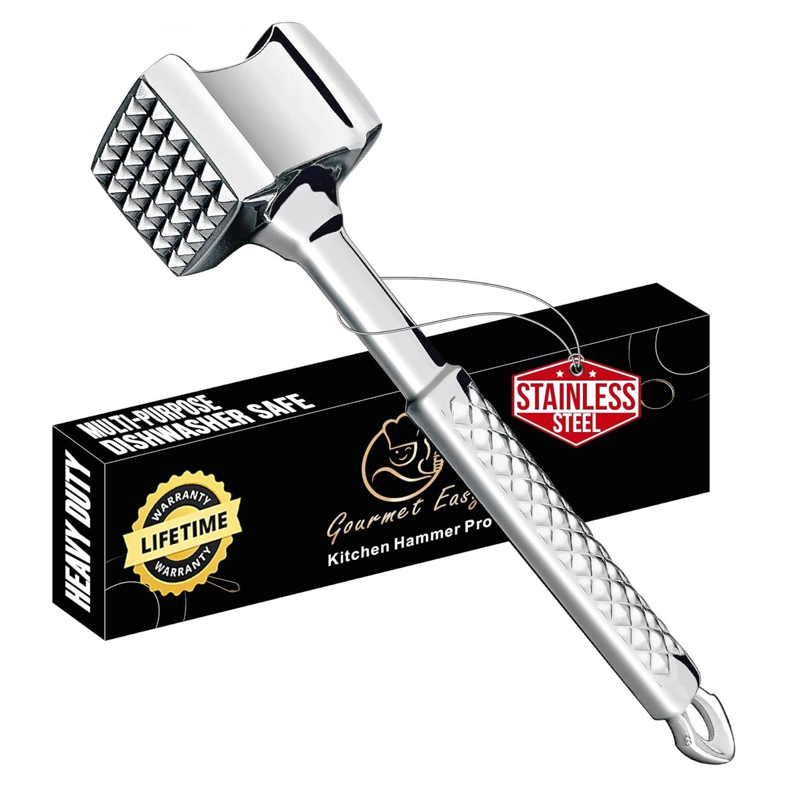 Martillo Aplanador de Carne Gourmet Easy Acero Inoxidable