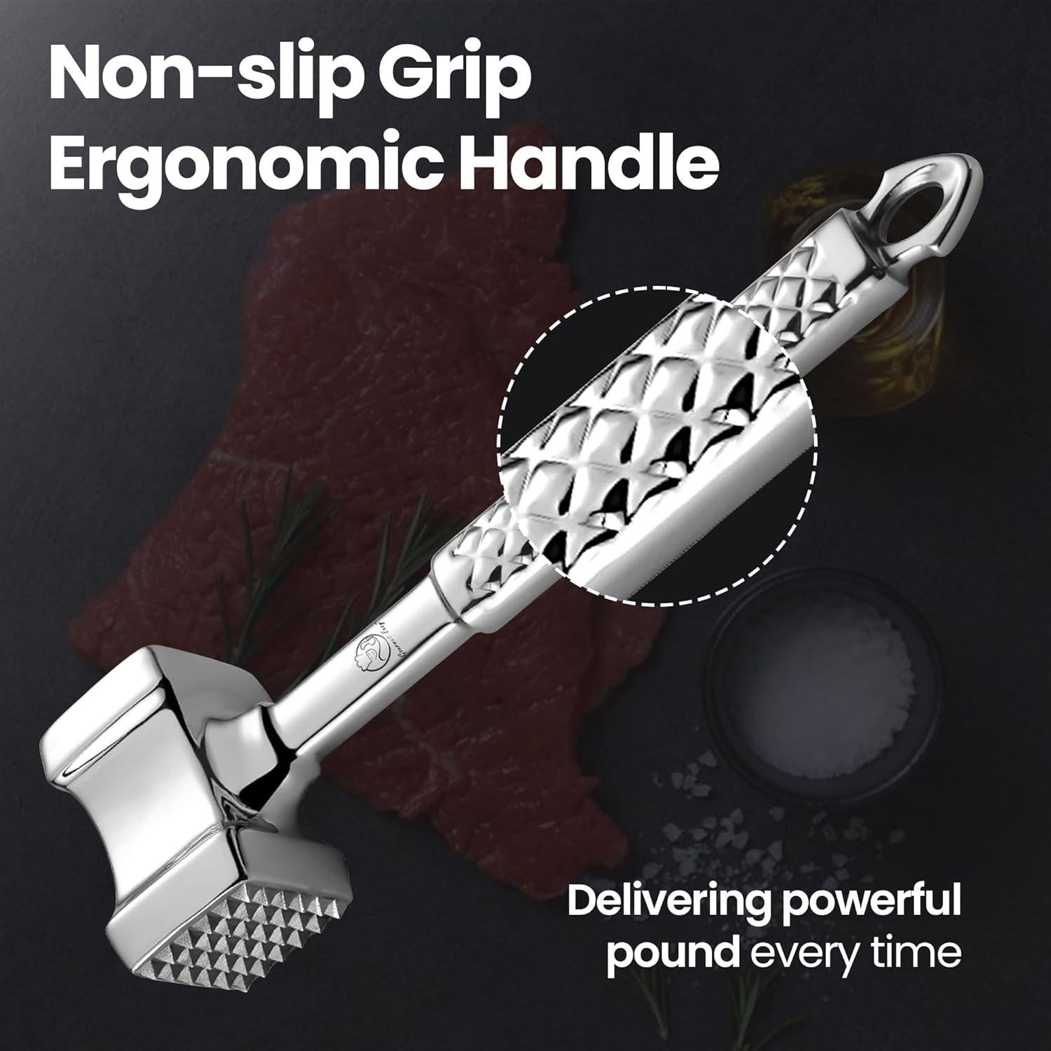 Martillo Aplanador de Carne Gourmet Easy Acero Inoxidable