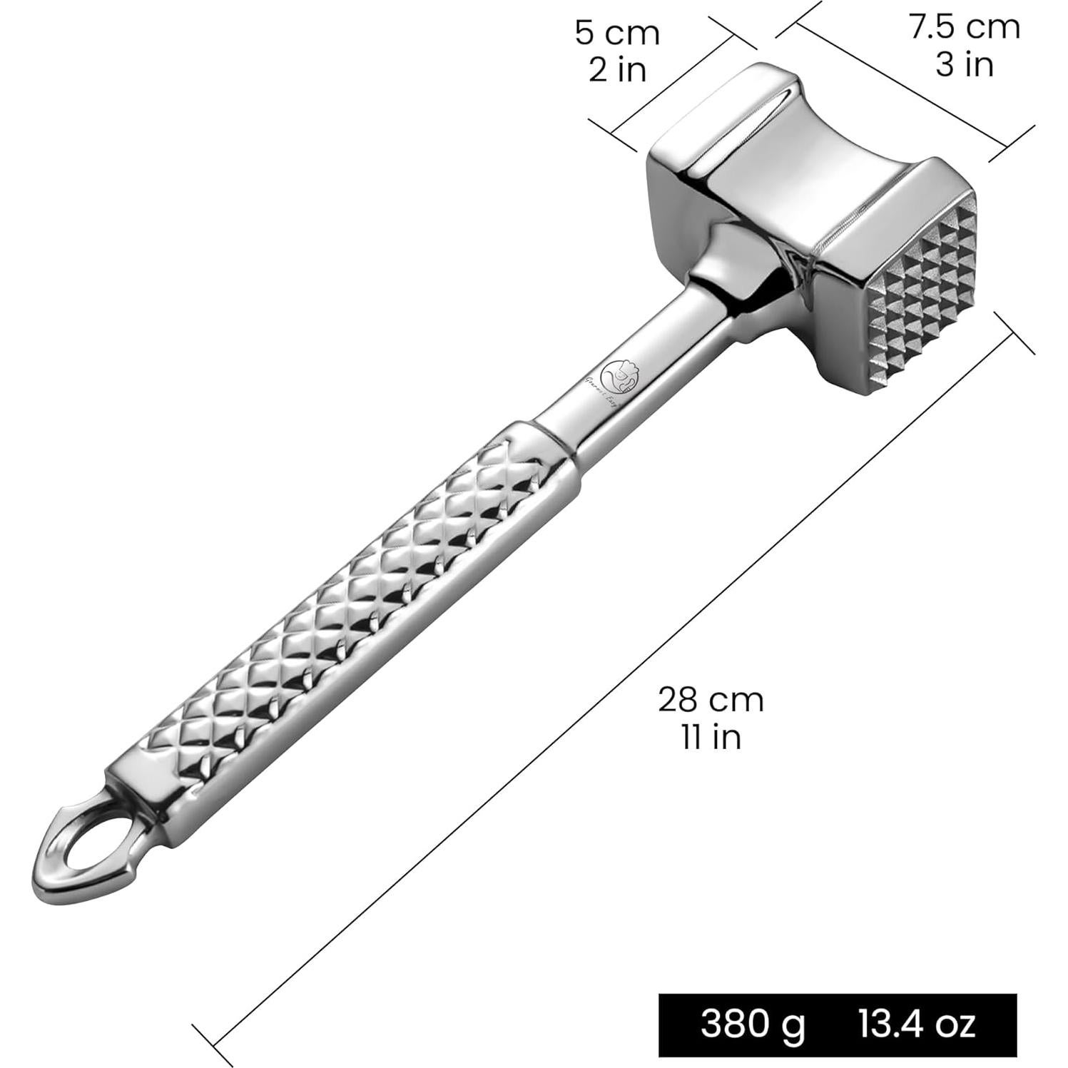 Martillo Aplanador de Carne Gourmet Easy Acero Inoxidable