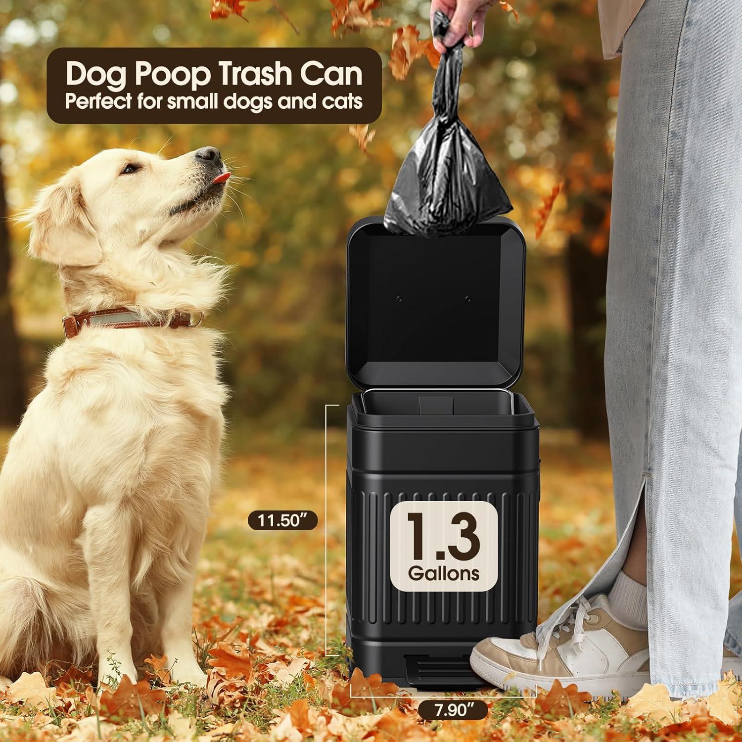 Papelera CEROELDA 5L Acero Inoxidable Retro con Tapa