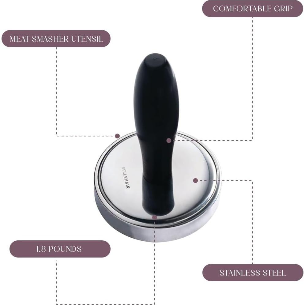 Aplastador de Carne Bellemain Martillo Acero Inoxidable 0.79 kg