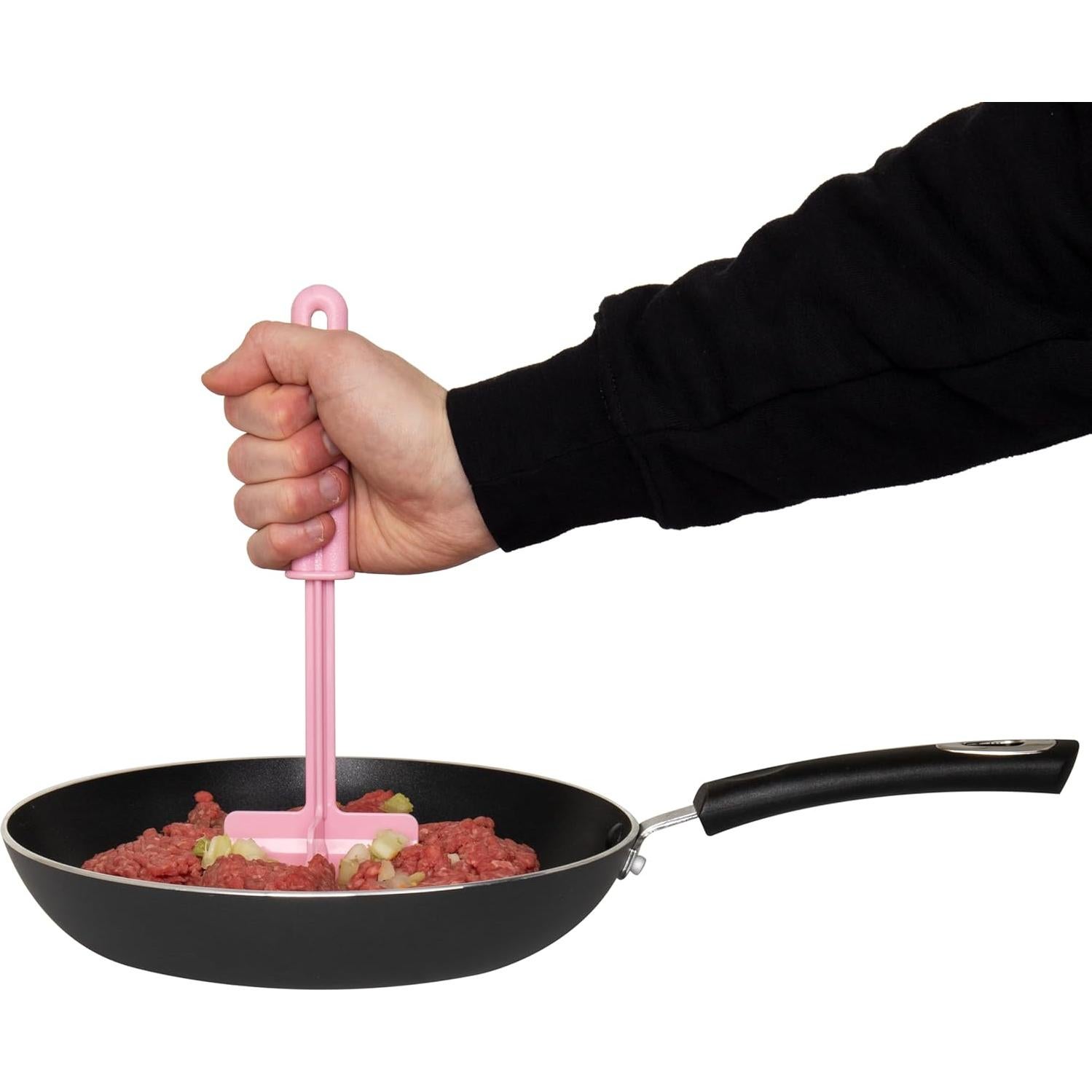 Espátula Picadora de Carne Mind Reader, Paquete de 2, Nylon Rosa