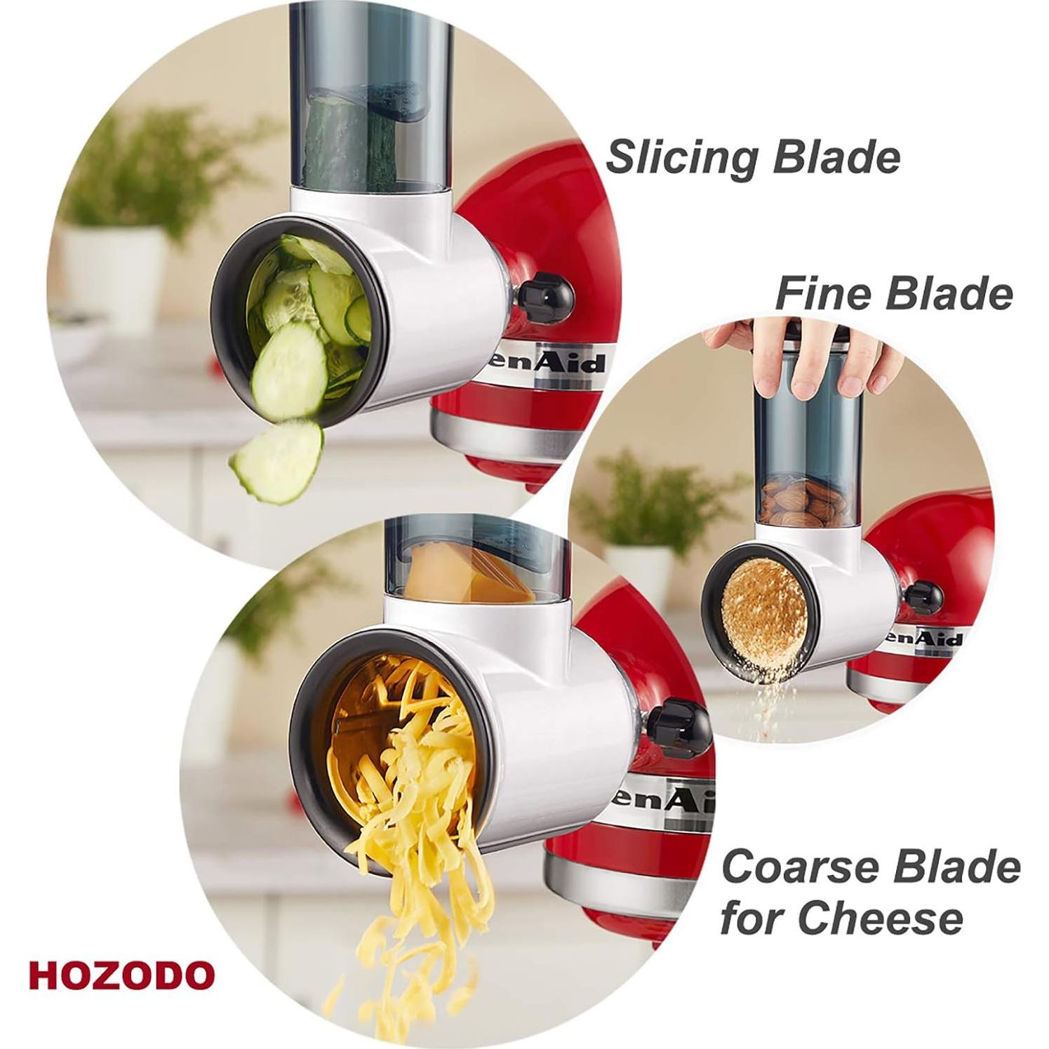 Accesorio Rallador y Cortador HOZODO para Batidora KitchenAid