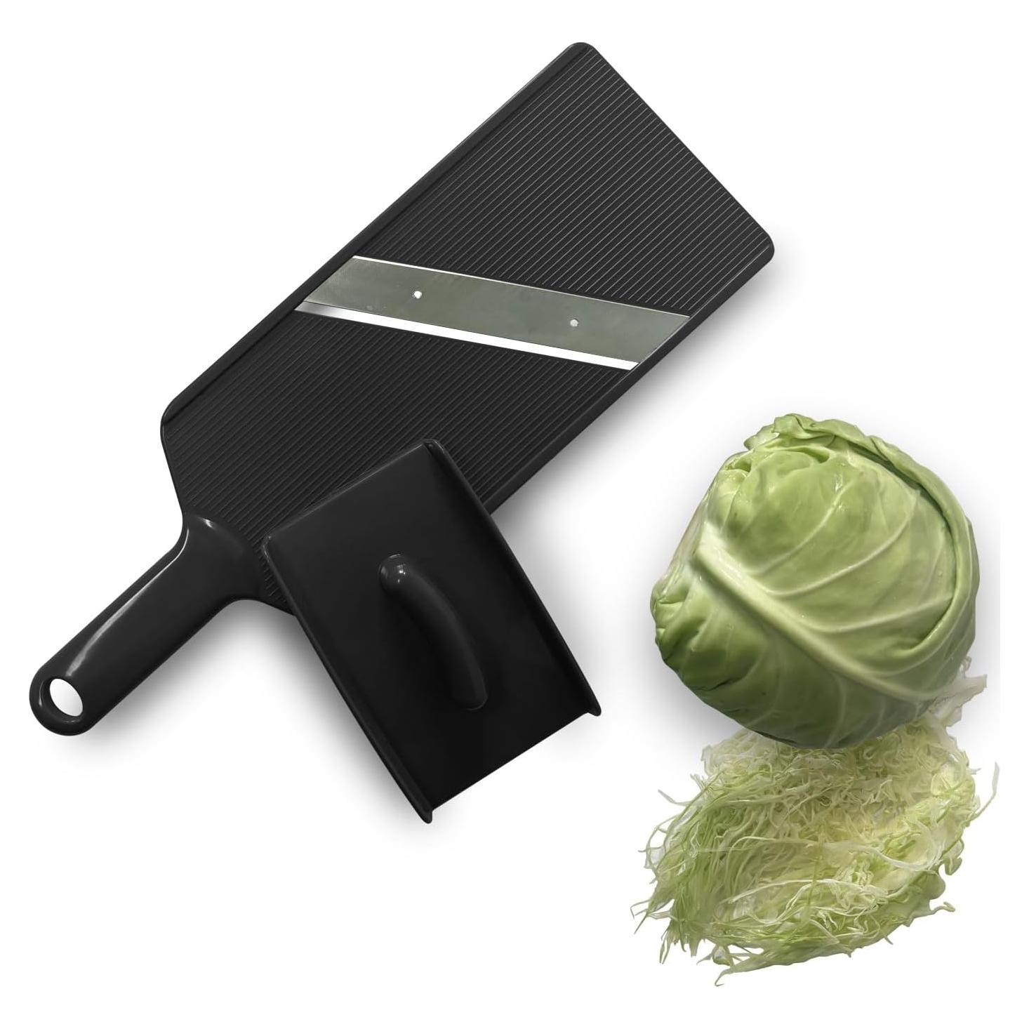 Cortador de Verduras RCOAIMT Grande para Ensaladas - Negro
